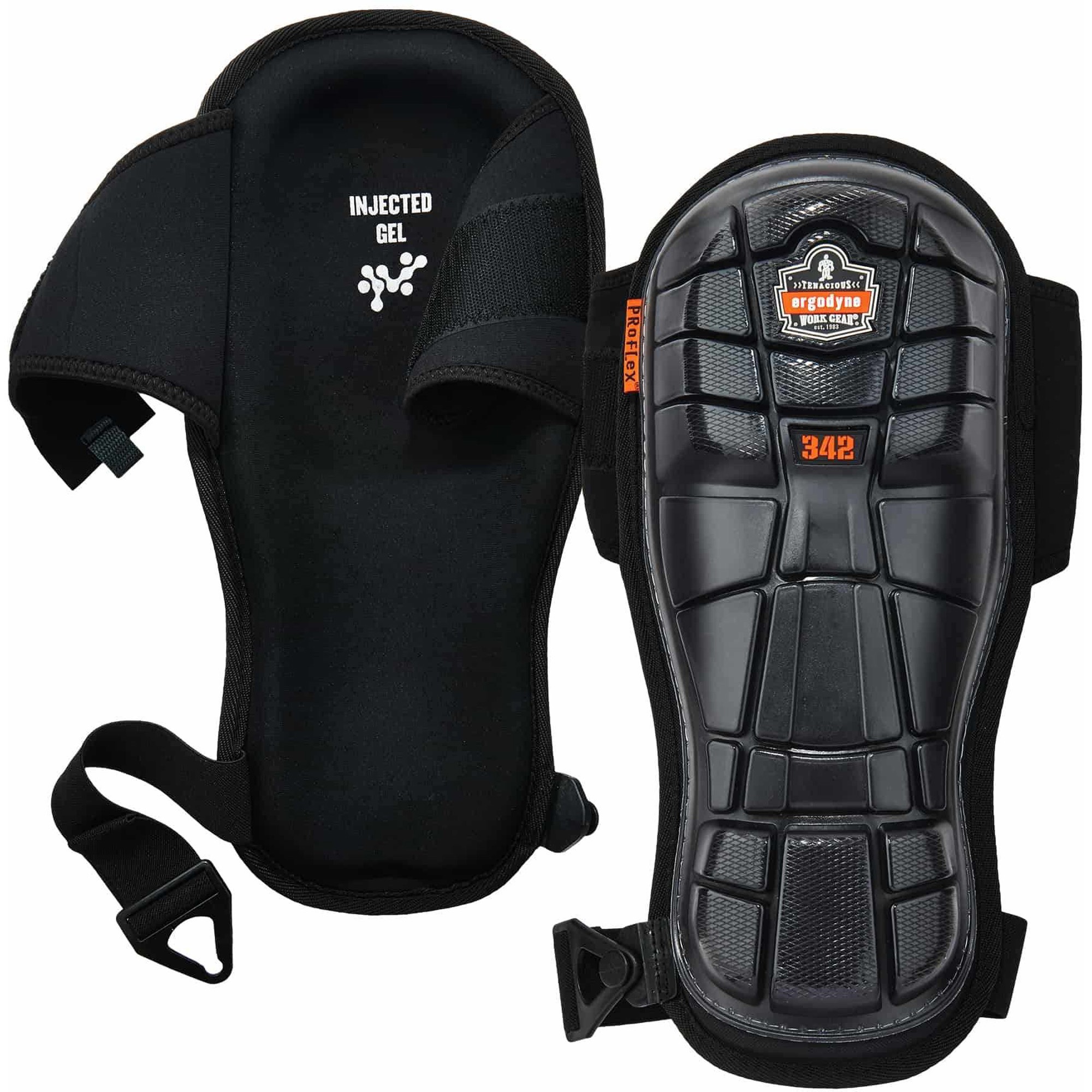 Ergodyne 342 Extra Long Cap Injected Gel Knee Pads