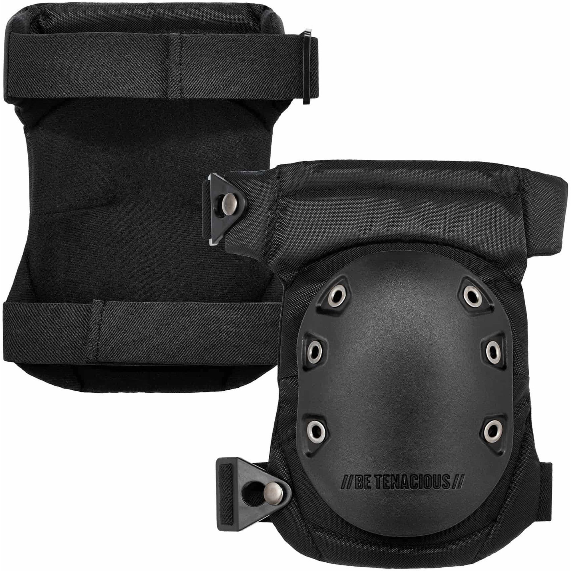 Ergodyne ProFlex 435 Cap Hinged Rubber Cap Gel Knee Pad with Buckles
