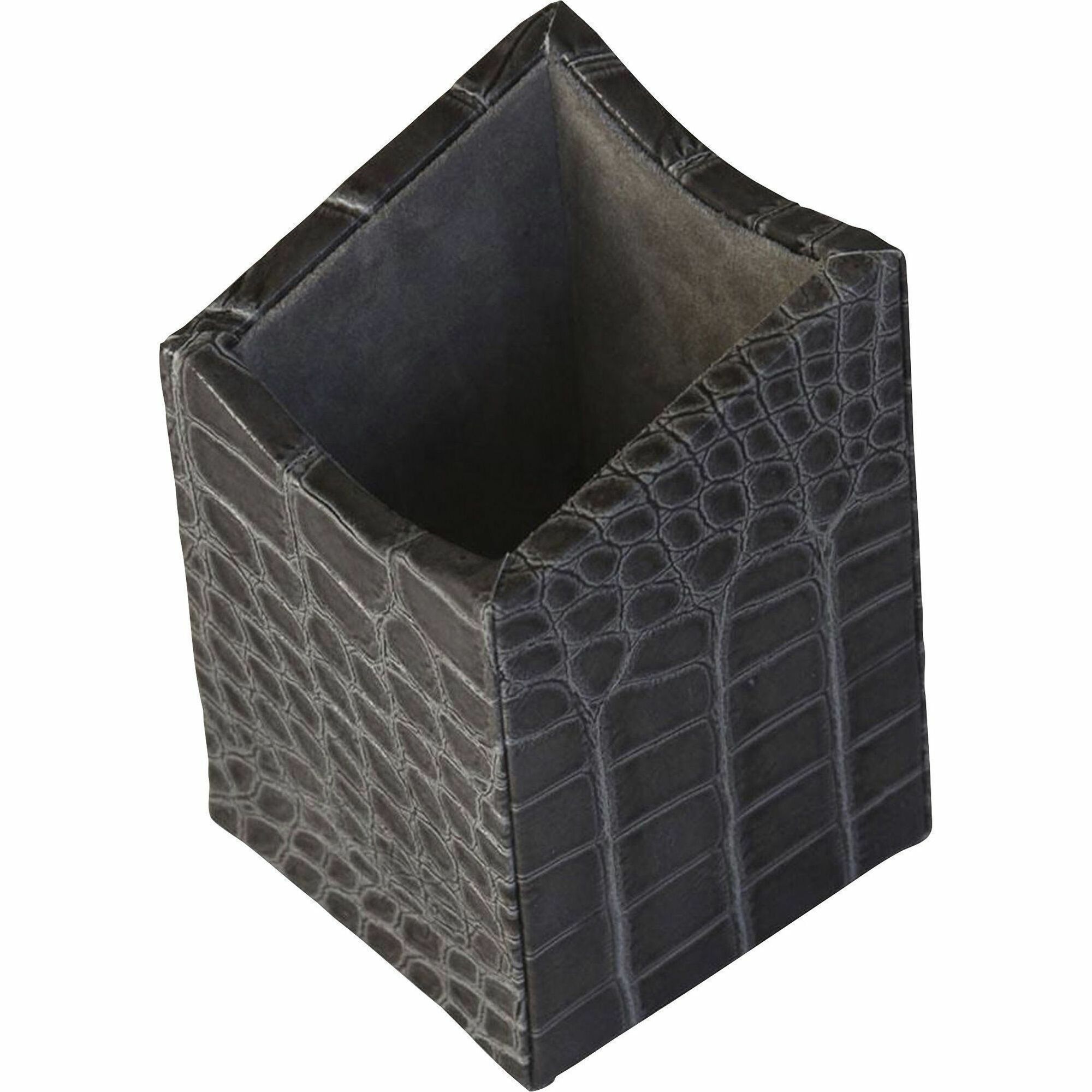 Protacini Castlerock Gray Italian Patent Leather Pencil Cup