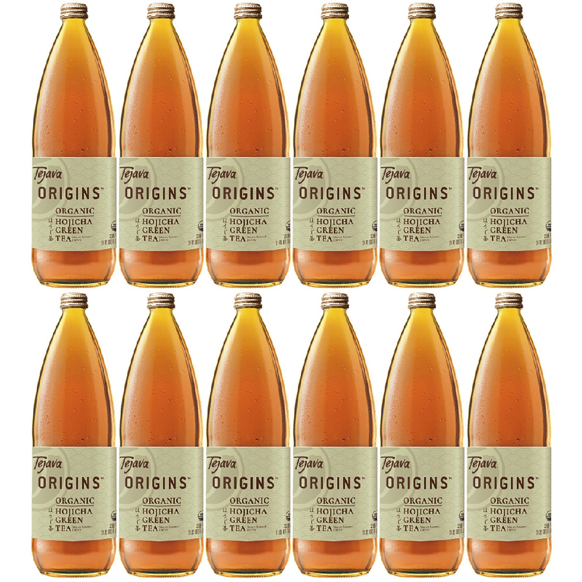 Tejava Origins Organic Hojicha Green Tea Bottle