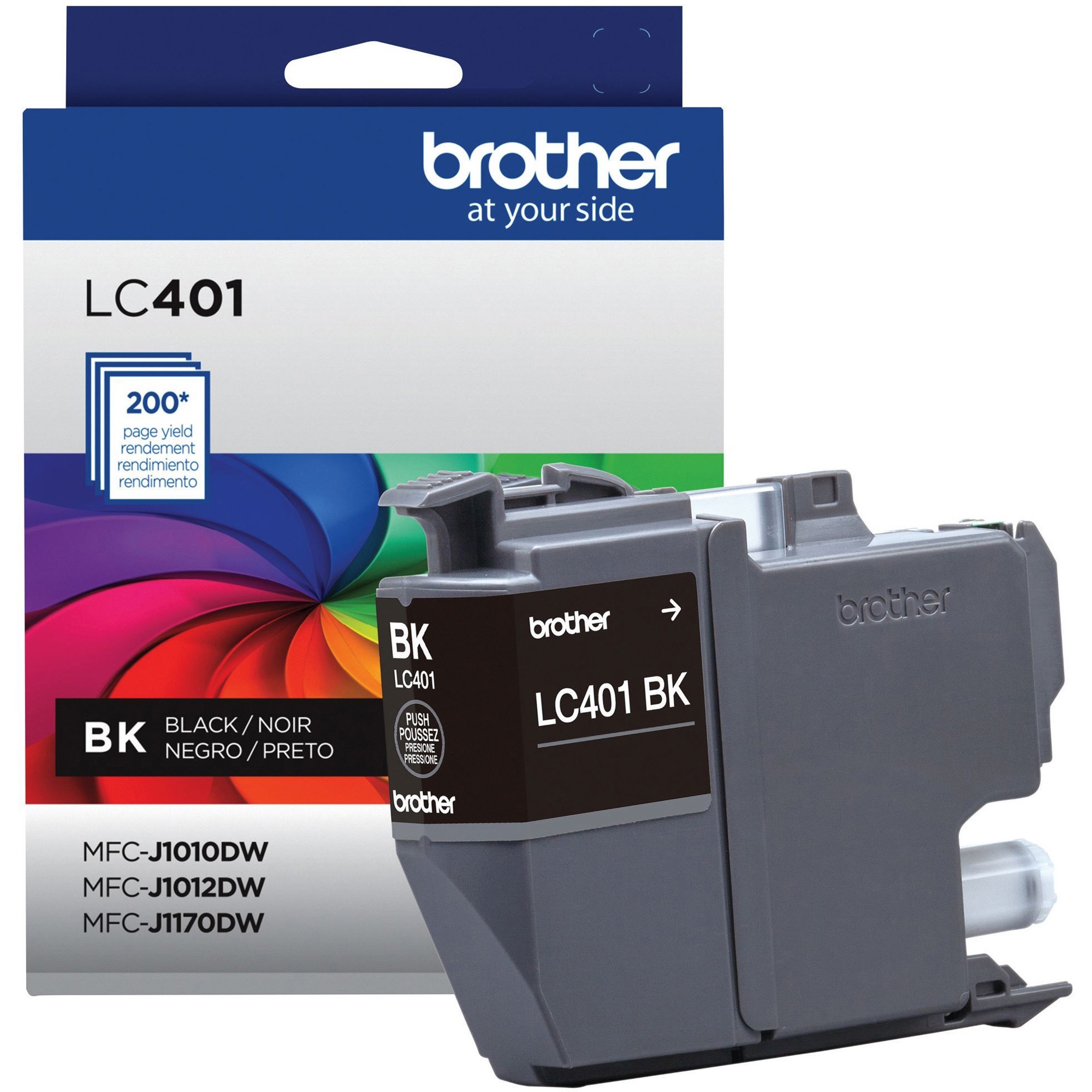 Brother LC401BKS Original Standard Yield Inkjet Ink Cartridge - Single Pack - Black - 1 Each