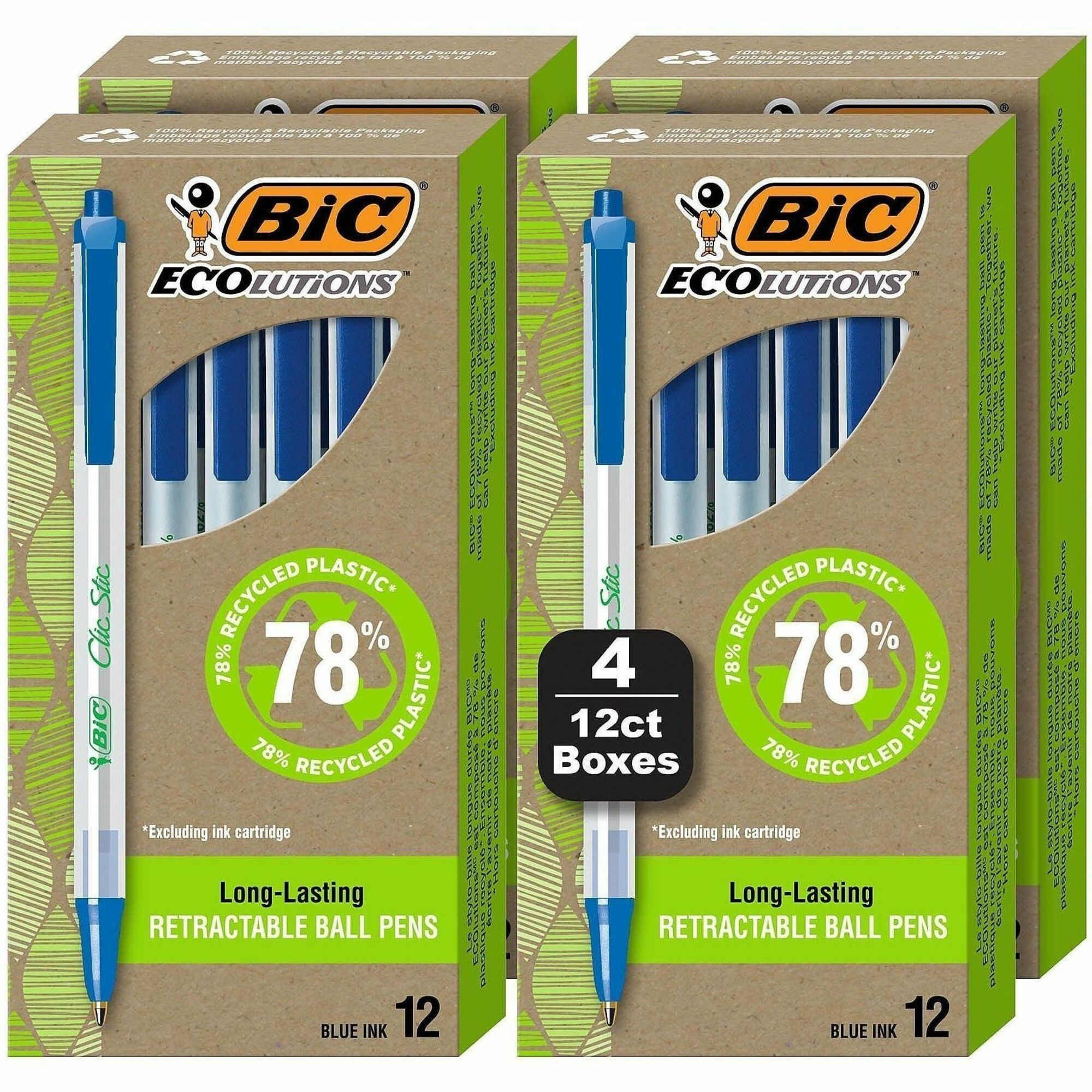 BIC Ecolutions Clic Stic Ballpoint Pen