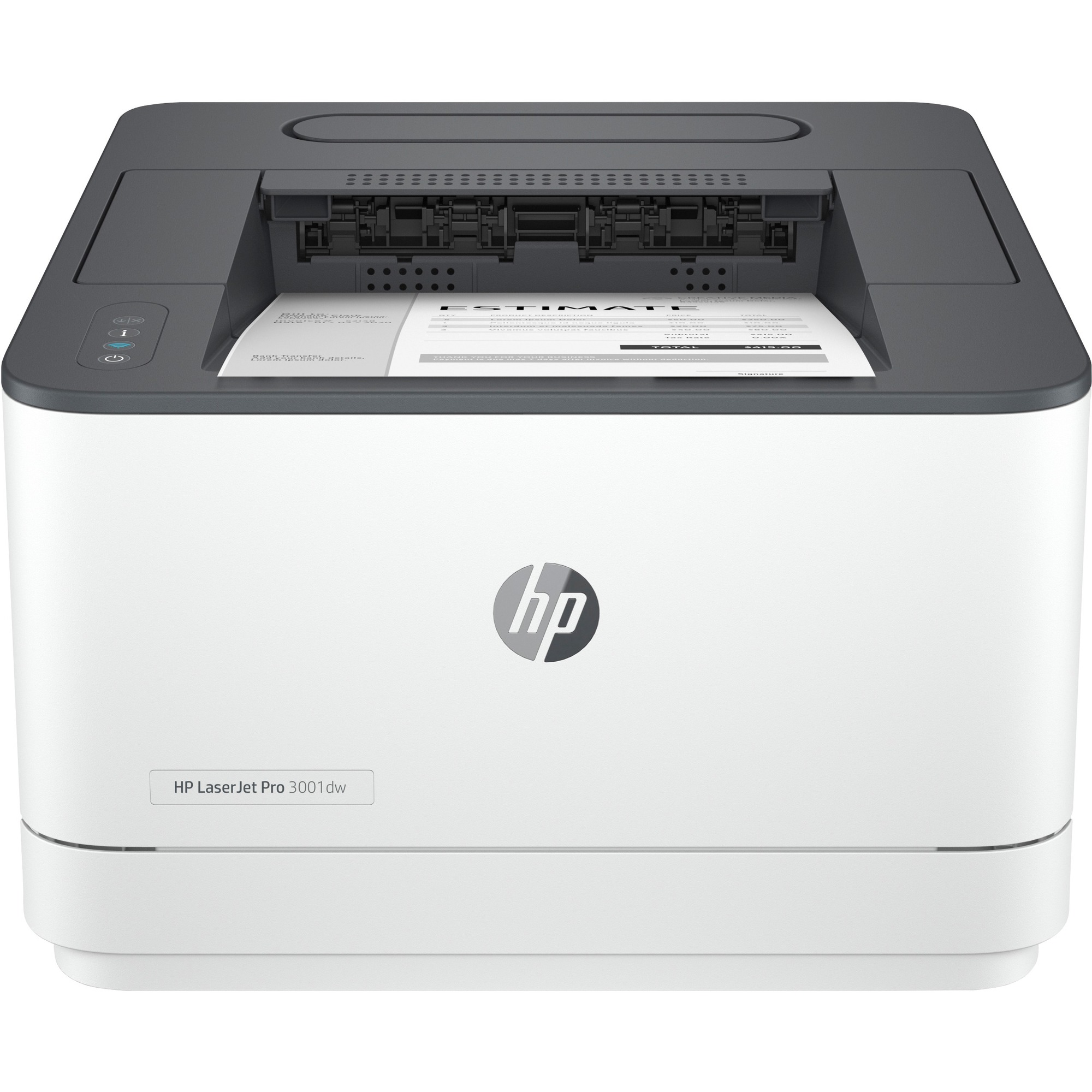 HP LaserJet Pro 3000 3001dw Desktop Wireless Laser Printer - Monochrome - 35 ppm Mono - 1200 x 1200 dpi Print - Automatic Duplex Print - 250 Sheets Input - Ethernet - Wireless LAN - HP Smart App, Apple AirPrint, Mopria, Wi-Fi Direct - 50000 Pages Duty Cyc