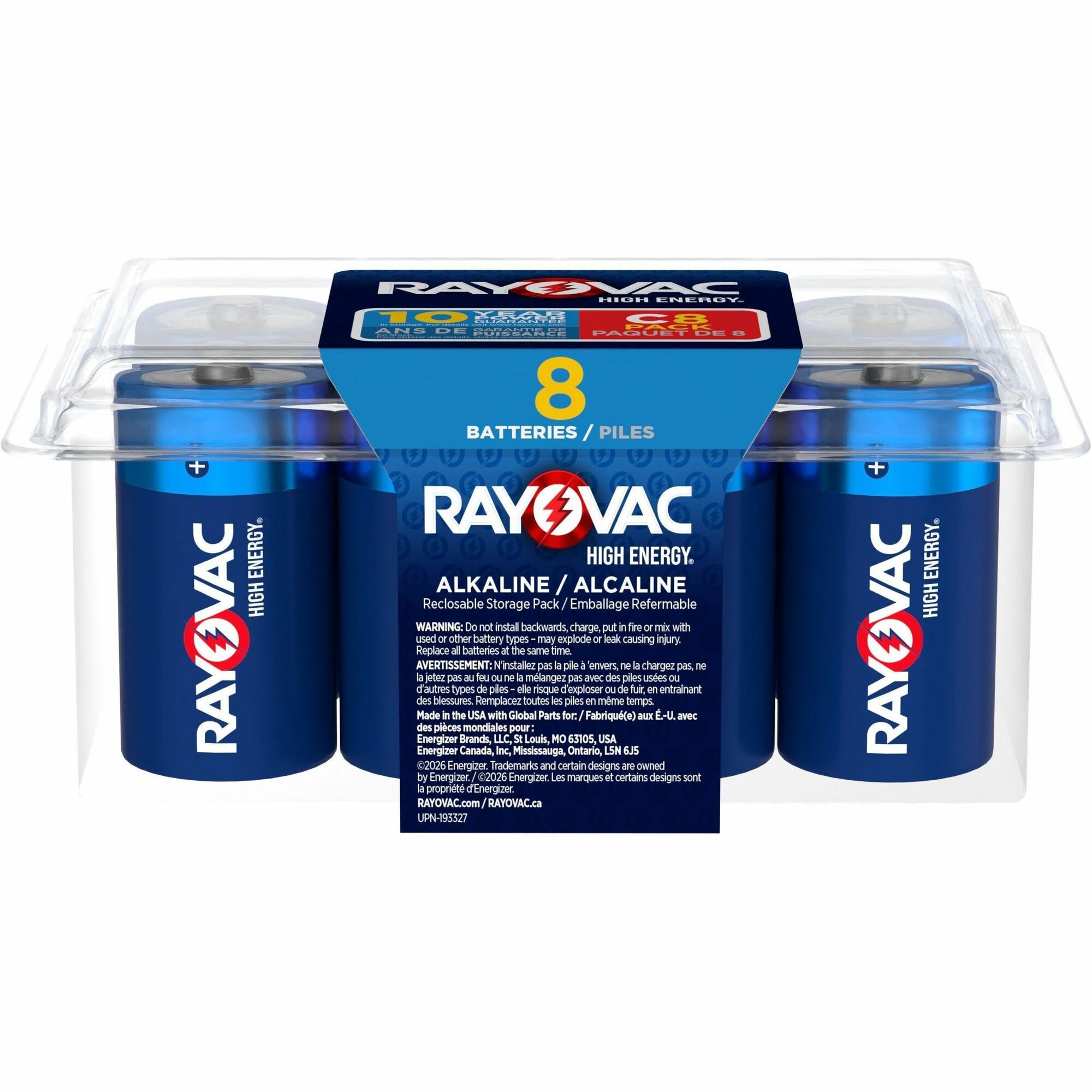 Rayovac High-Energy Alkaline C Batteries