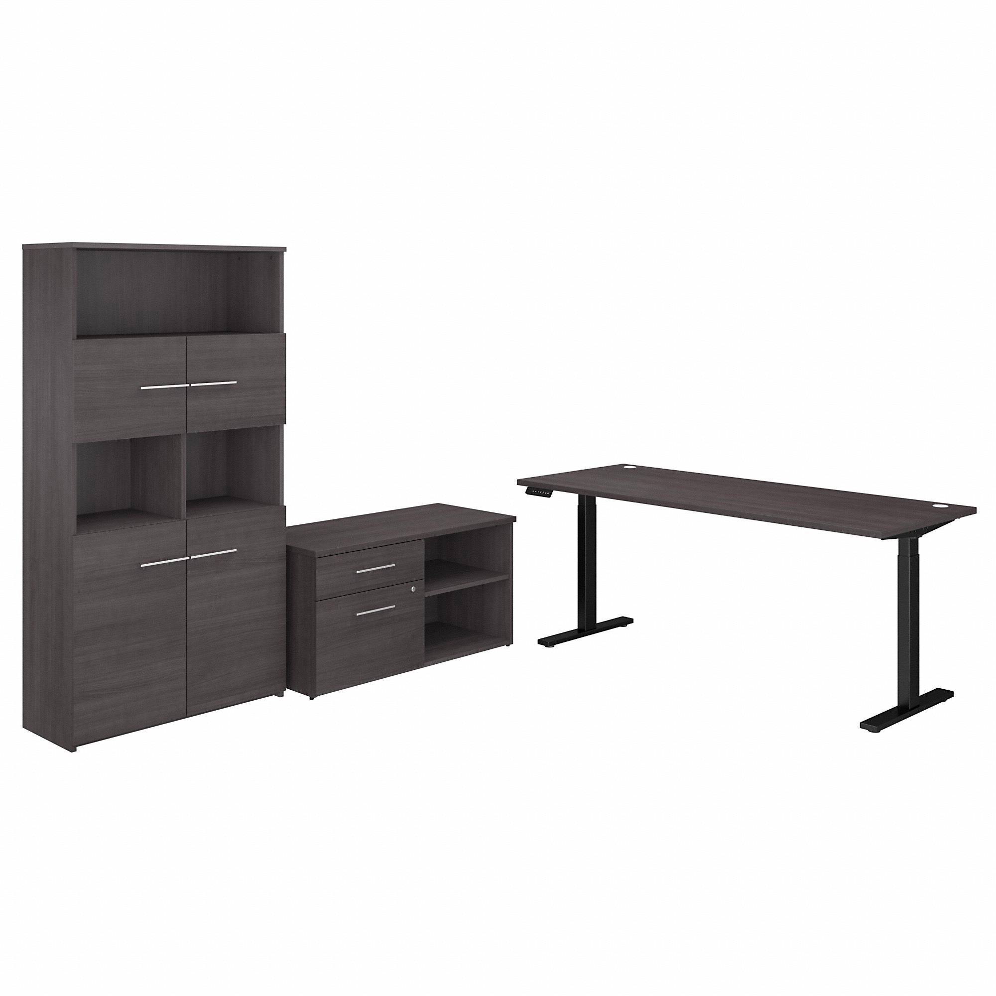 Bush Business Furniture Office 500 Storm Gray Desk