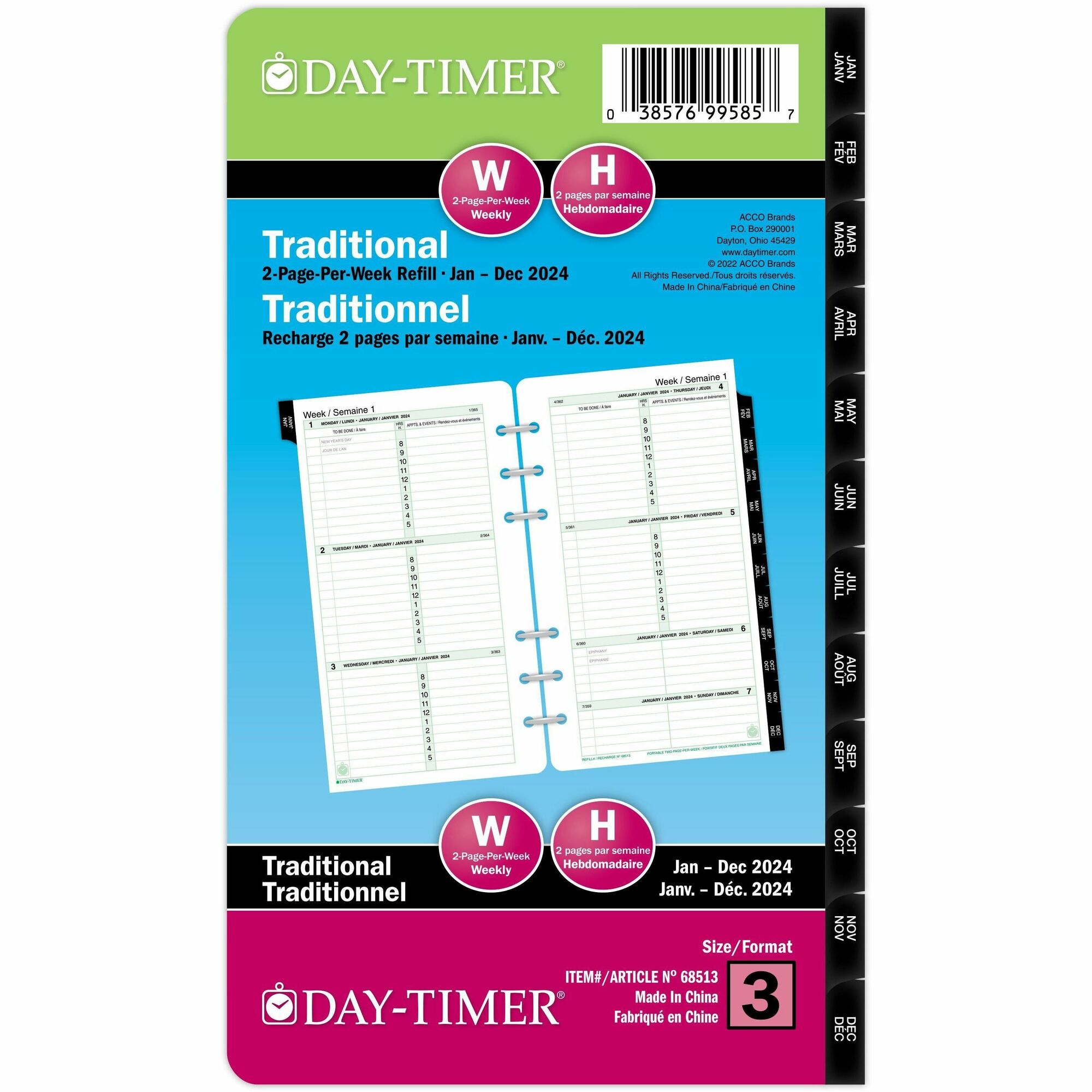 DayTimer Planner Refill