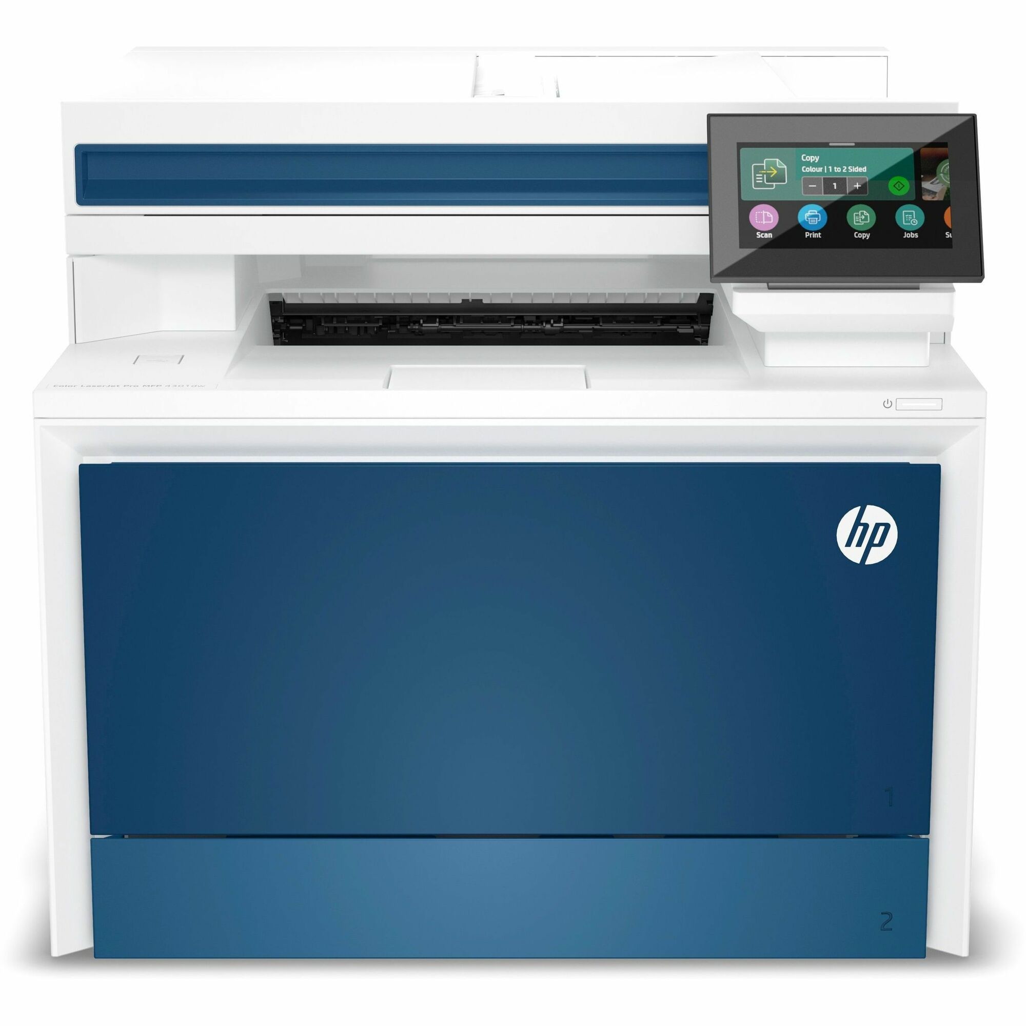 HP LaserJet Pro 4301dw Wireless Laser Multifunction Printer - Color - Copier/Printer/Scanner - 40 ppm Mono/40 ppm Color Print - 600 x 600 dpi Print - Automatic Duplex Print - Up to 50000 Pages Monthly - Color Flatbed Scanner - 600 x 600 dpi Optical Scan -