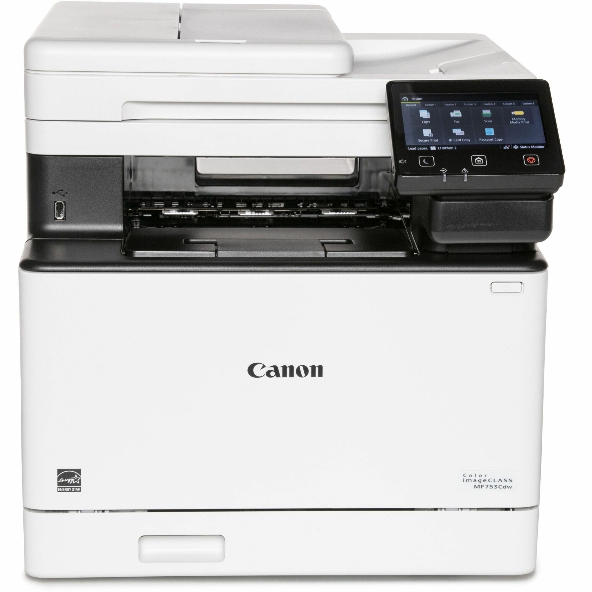 Canon imageCLASS MF753Cdw Wireless Laser Multifunction Printer - Color - White - Copier/Fax/Printer/Scanner - 35 ppm Mono/35 ppm Color Print - 1200 x 1200 dpi Print - Automatic Duplex Print - Color Flatbed Scanner - 600 x 600 dpi Optical Scan - Gigabit Et