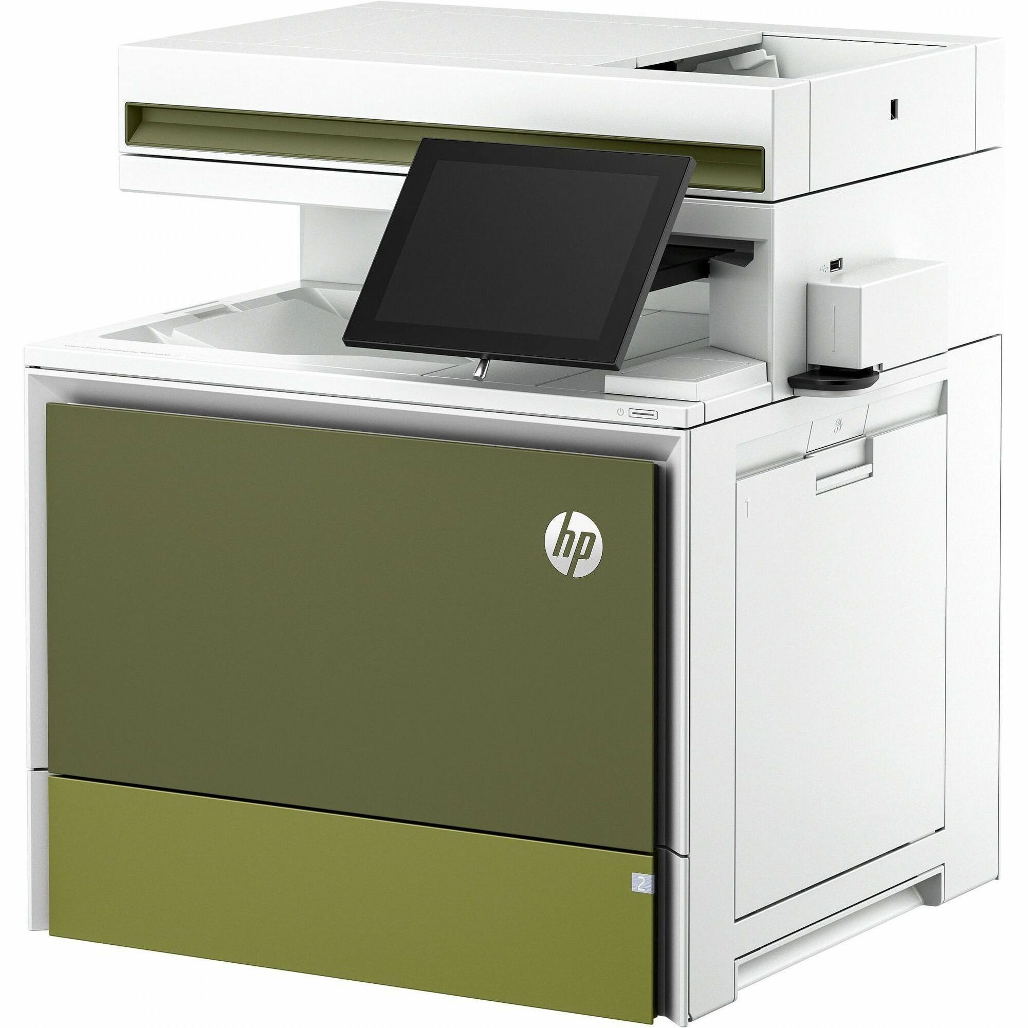 HP LaserJet Enterprise 5800f Wired Laser Multifunction Printer - Copier/Fax/Printer/Scanner - 45 ppm Color Print - 1200 x 1200 dpi Print - Automatic Duplex Print - Up to 80000 Pages Monthly - Color Flatbed, ADF, CIS Scanner - 600 dpi Optical Scan - Monoch