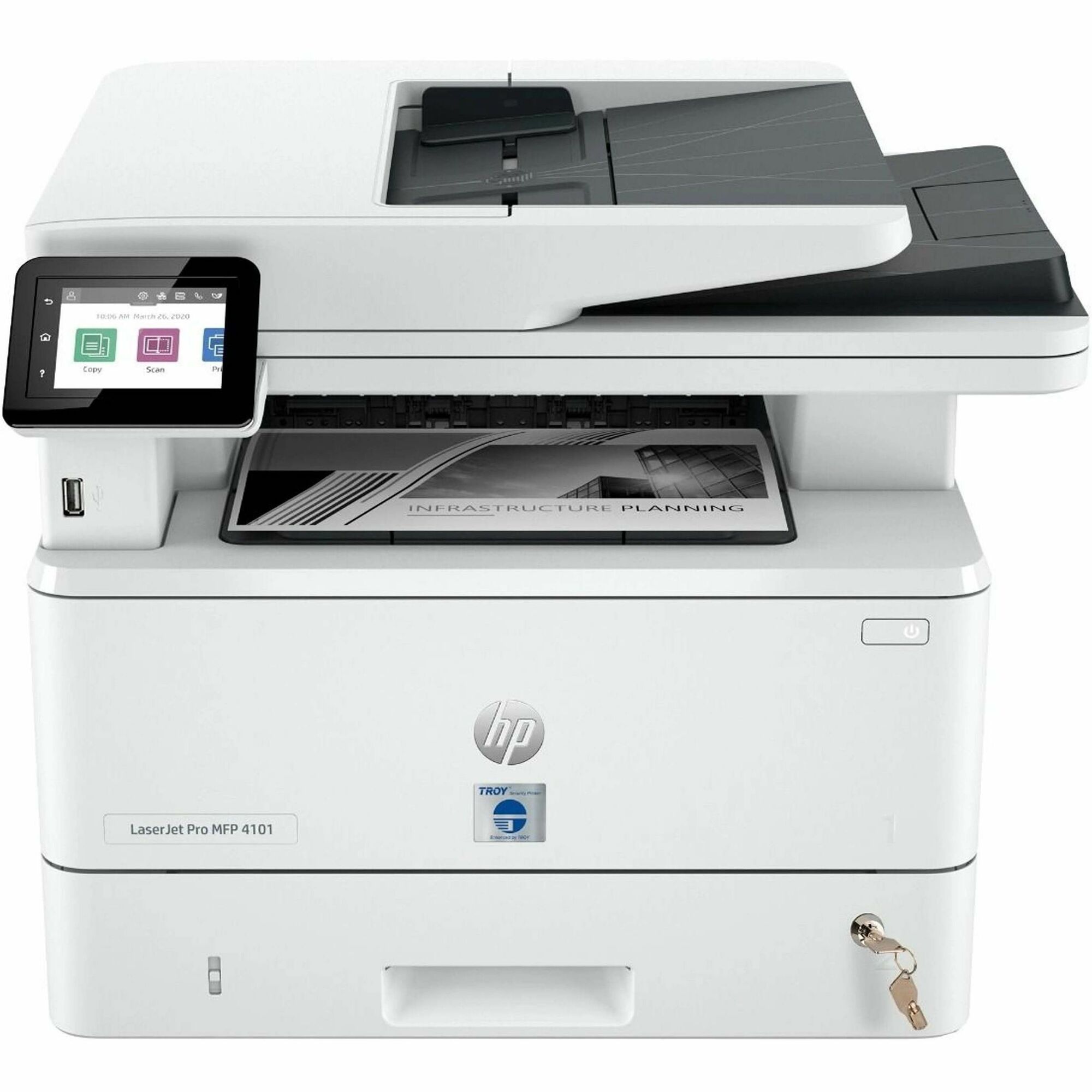 Troy 4101FDW Laser Multifunction Printer - Automatic Duplex Print - For Plain Paper Print