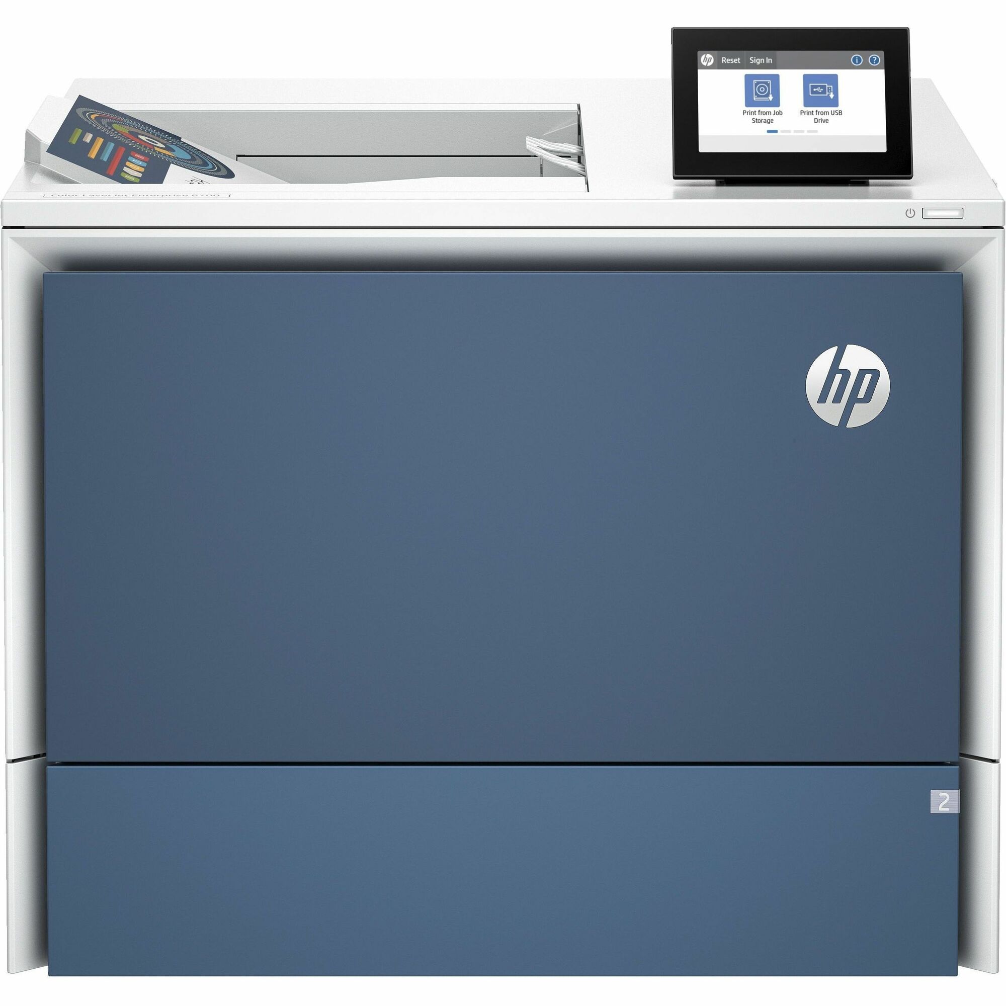 HP LaserJet Enterprise 6700dn Desktop Wireless Laser Printer - Color - 84 ppm Mono / 84 ppm Color - 1200 x 1200 dpi Print - Automatic Duplex Print - 650 Sheets Input - Ethernet - Wireless LAN - Apple AirPrint, Mopria, HP ePrint - 100000 Pages Duty Cycle -