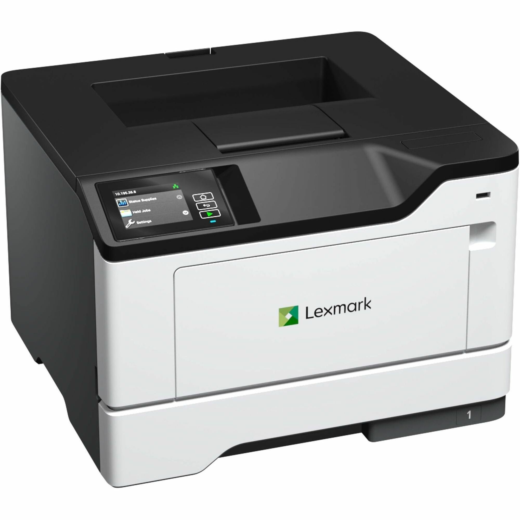 Lexmark MS531dw Desktop Wired Laser Printer - Monochrome  - 46 ppm Mono - 1200 x 1200 dpi Print - 350 Sheets Input - Ethernet - Wireless LAN - 120000 Pages Duty Cycle - Plain Paper Print - Gigabit Ethernet - USB