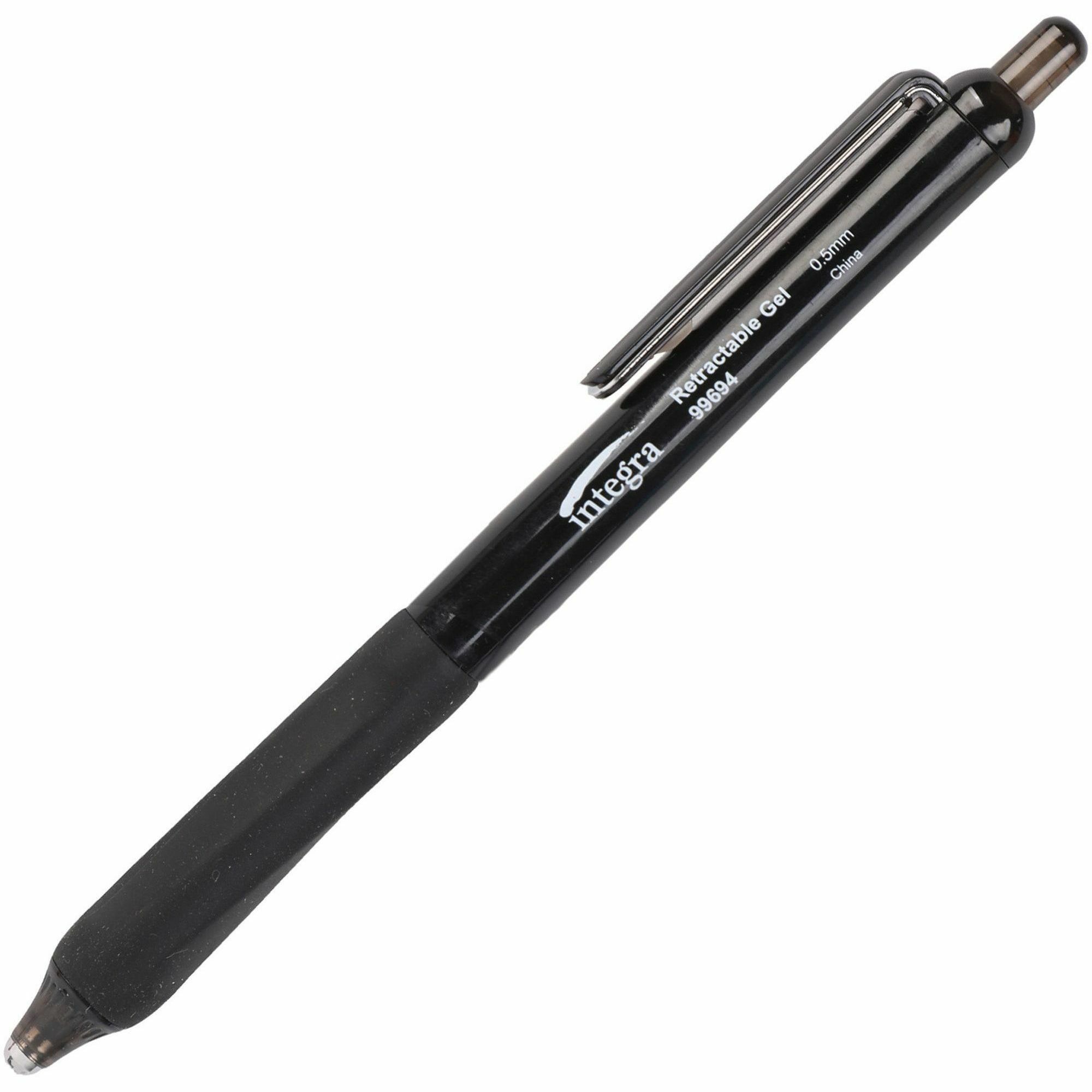 Integra Silent Retractable Gel Pens