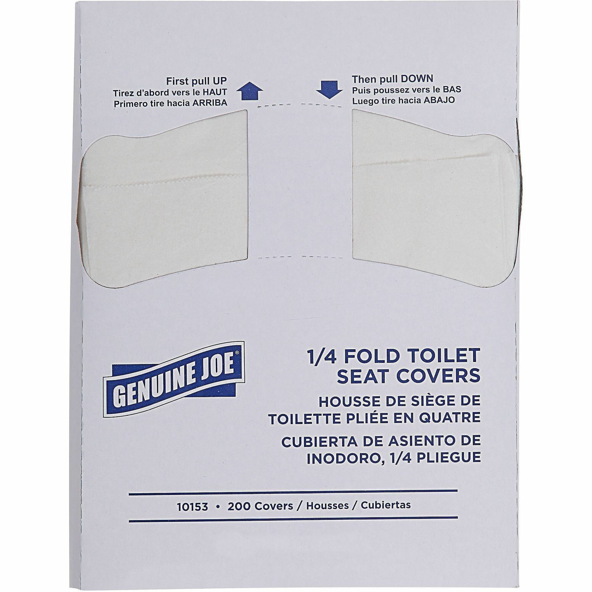 Genuine Joe Quarter-Fold Toilet Seat Covers