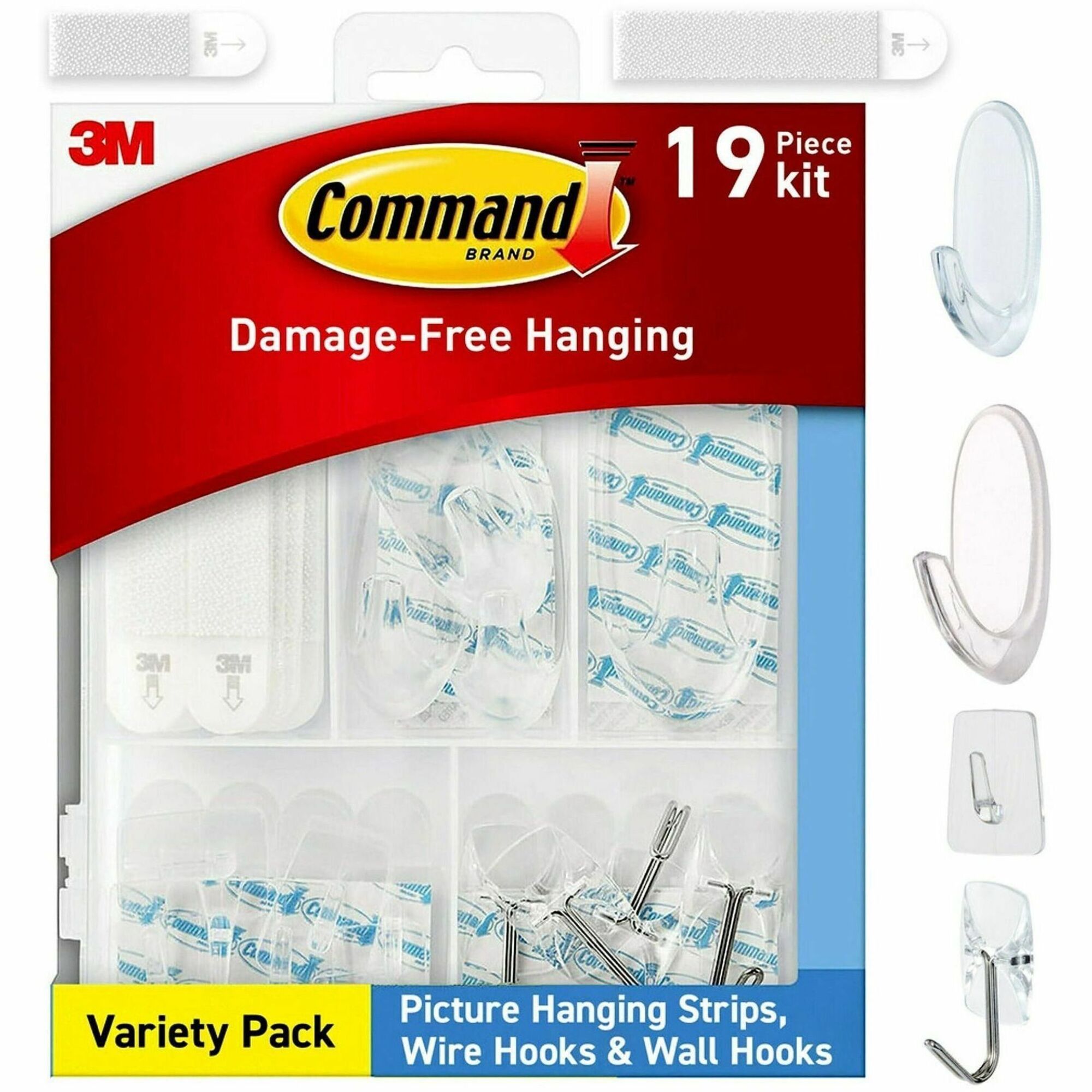 Command Clear Hanging Hooks Variety Pack