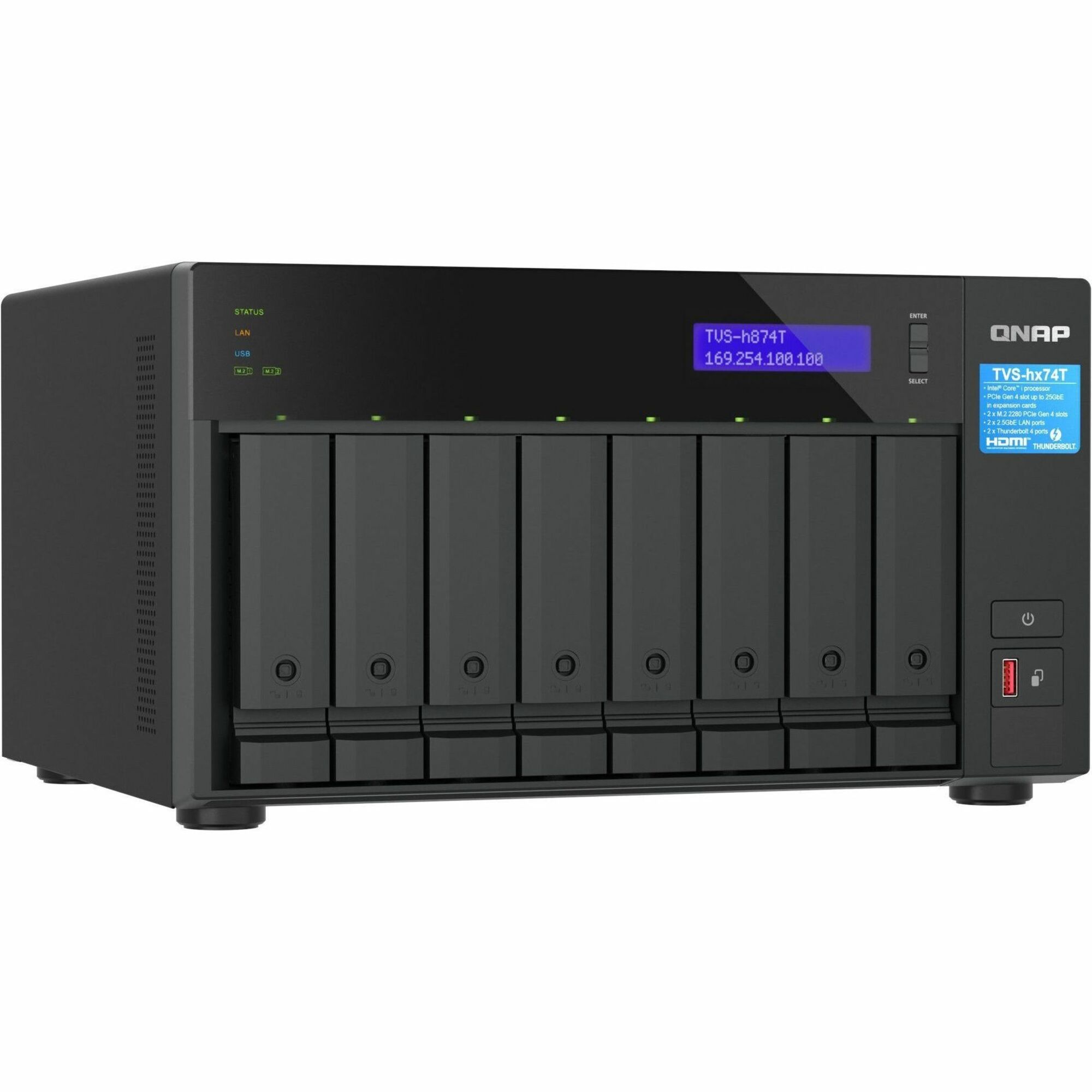 QNAP TVS-h874T - Thumbnail 4