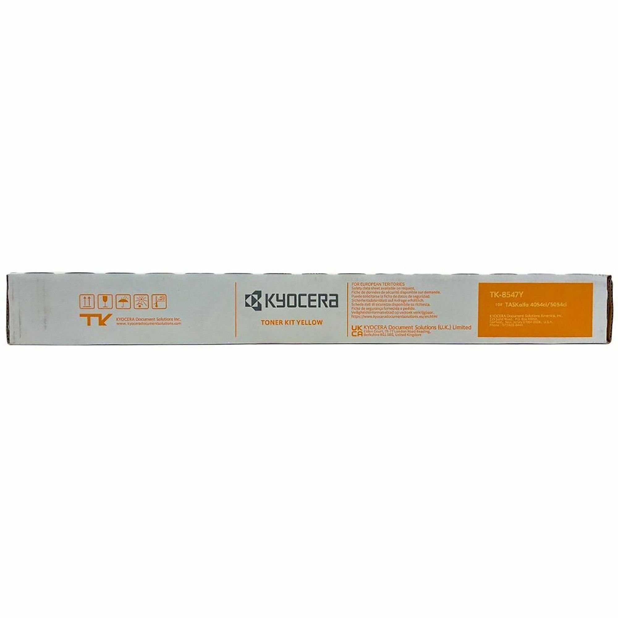 Kyocera TK-8547Y Original Laser Toner Cartridge - Yellow - 1 Each