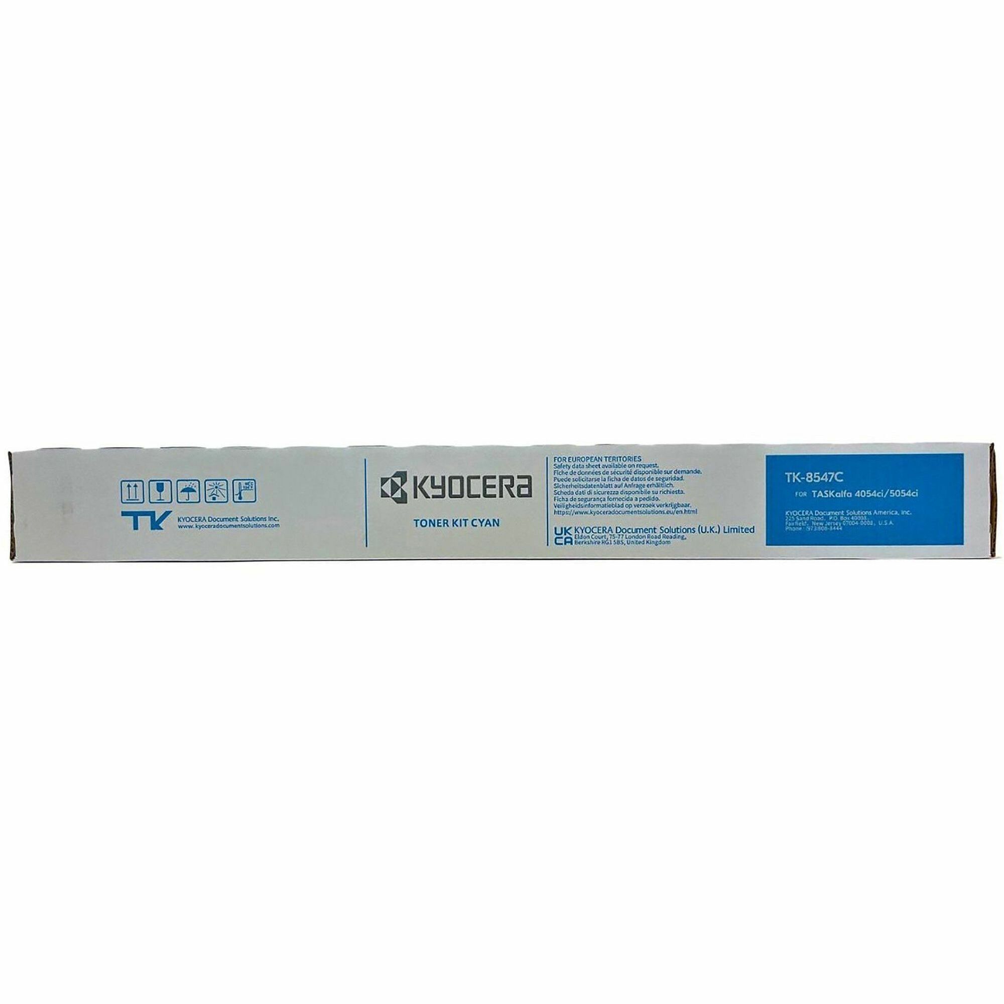 Kyocera TK-8547C Original Laser Toner Cartridge - Cyan - 1 Each