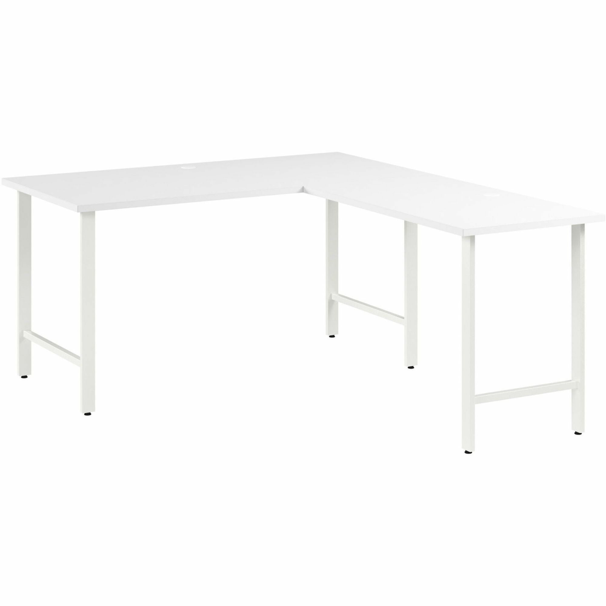 Bush Business Furniture Hustle 60W x 30D L Shaped Computer Desk with Metal Legs