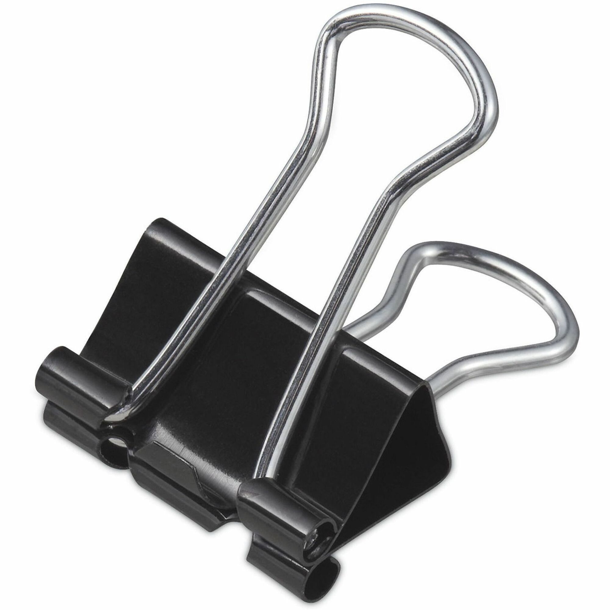 Universal Binder Clip Zip-Seal Bag Value Pack, Small, Black/Silver, 144/Pack