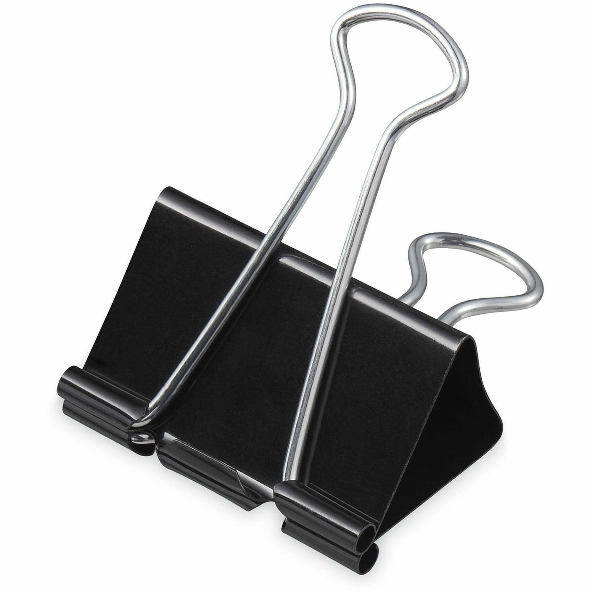 Universal Binder Clip Zip-Seal Bag Value Pack, Mini, Black/Silver, 144/Pack