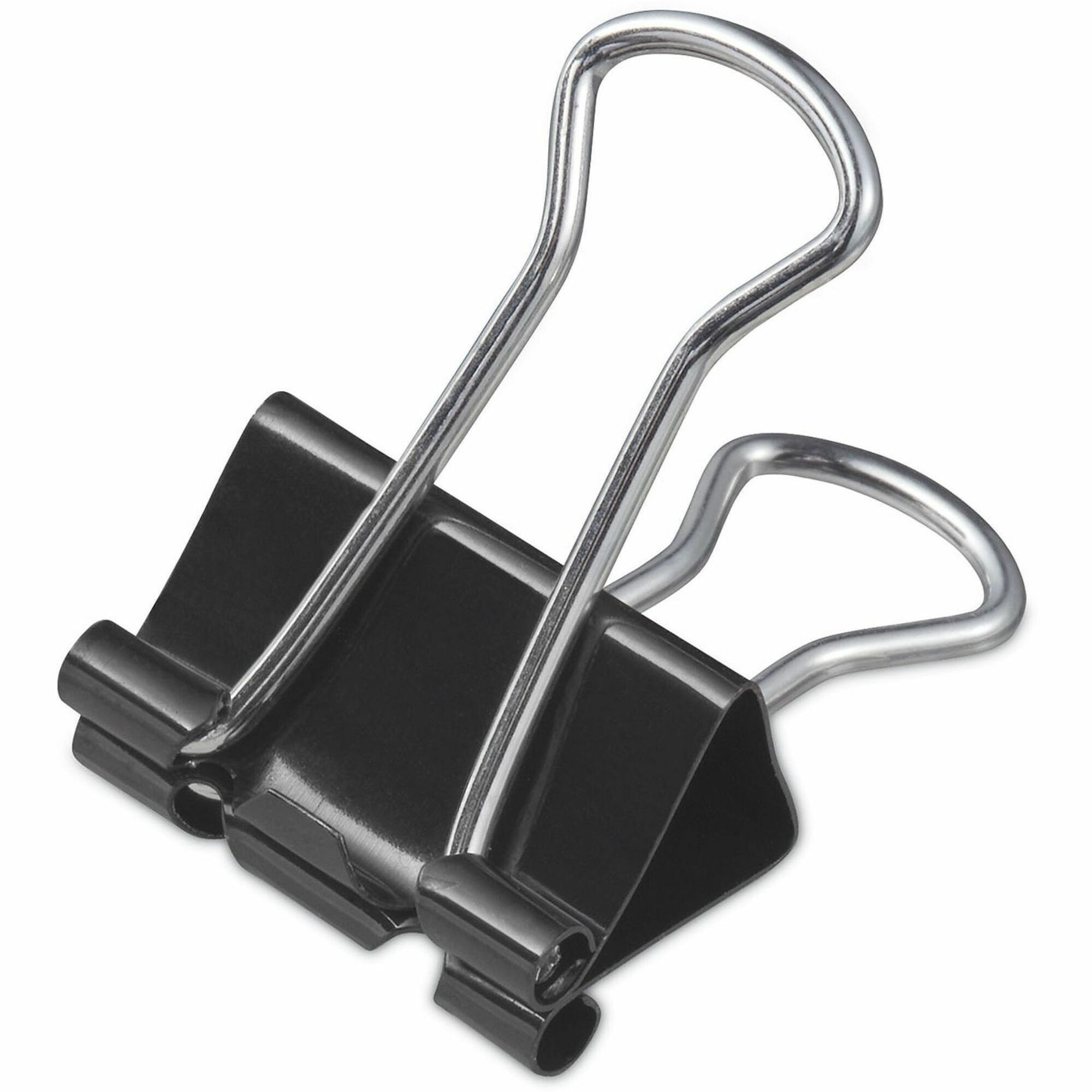 Universal Binder Clips Value Pack, Small, Black/Silver, 36/Box