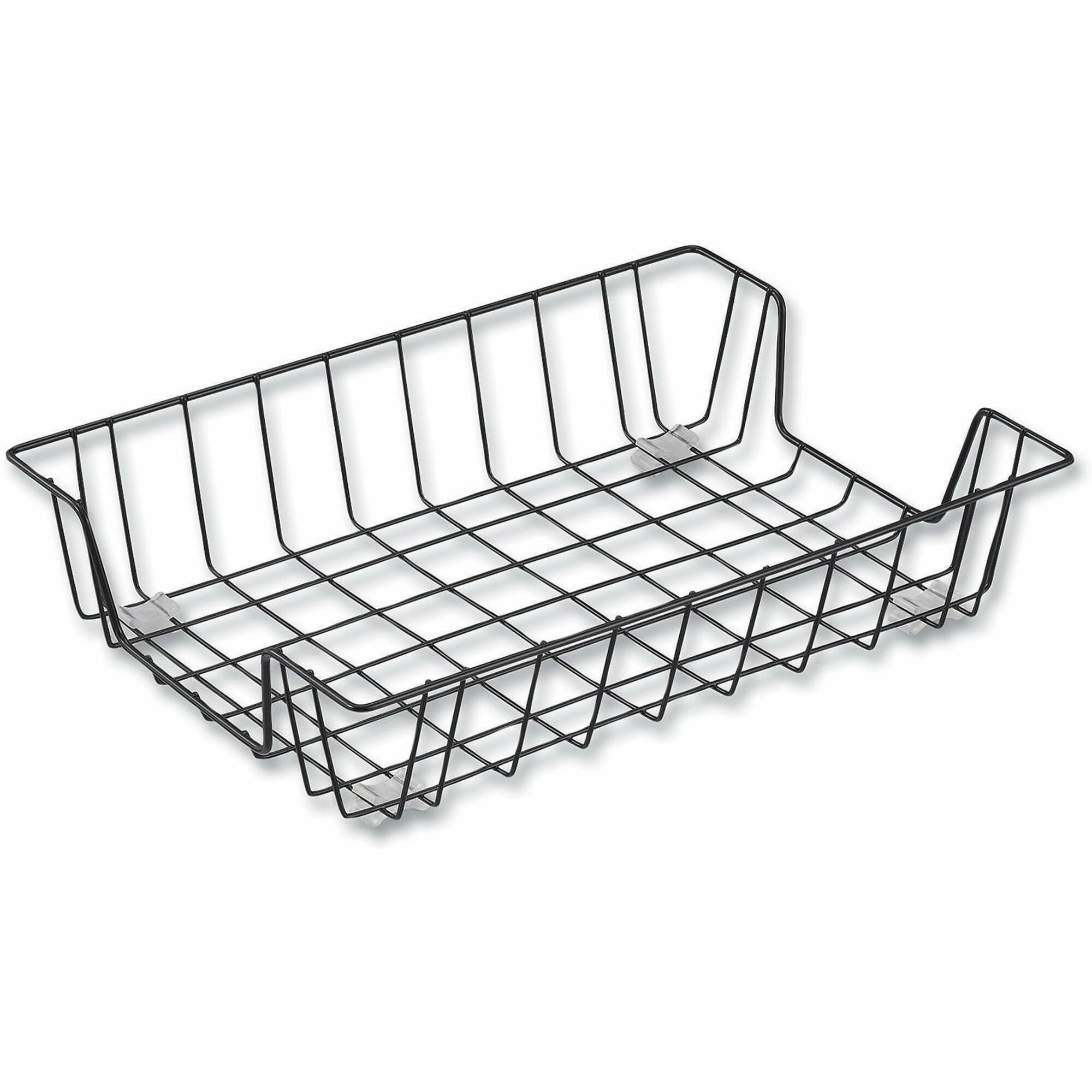 Universal Wire Metal Letter Tray, 1 Section, Letter Size Files, 10" x 14.13" x 3" , Black