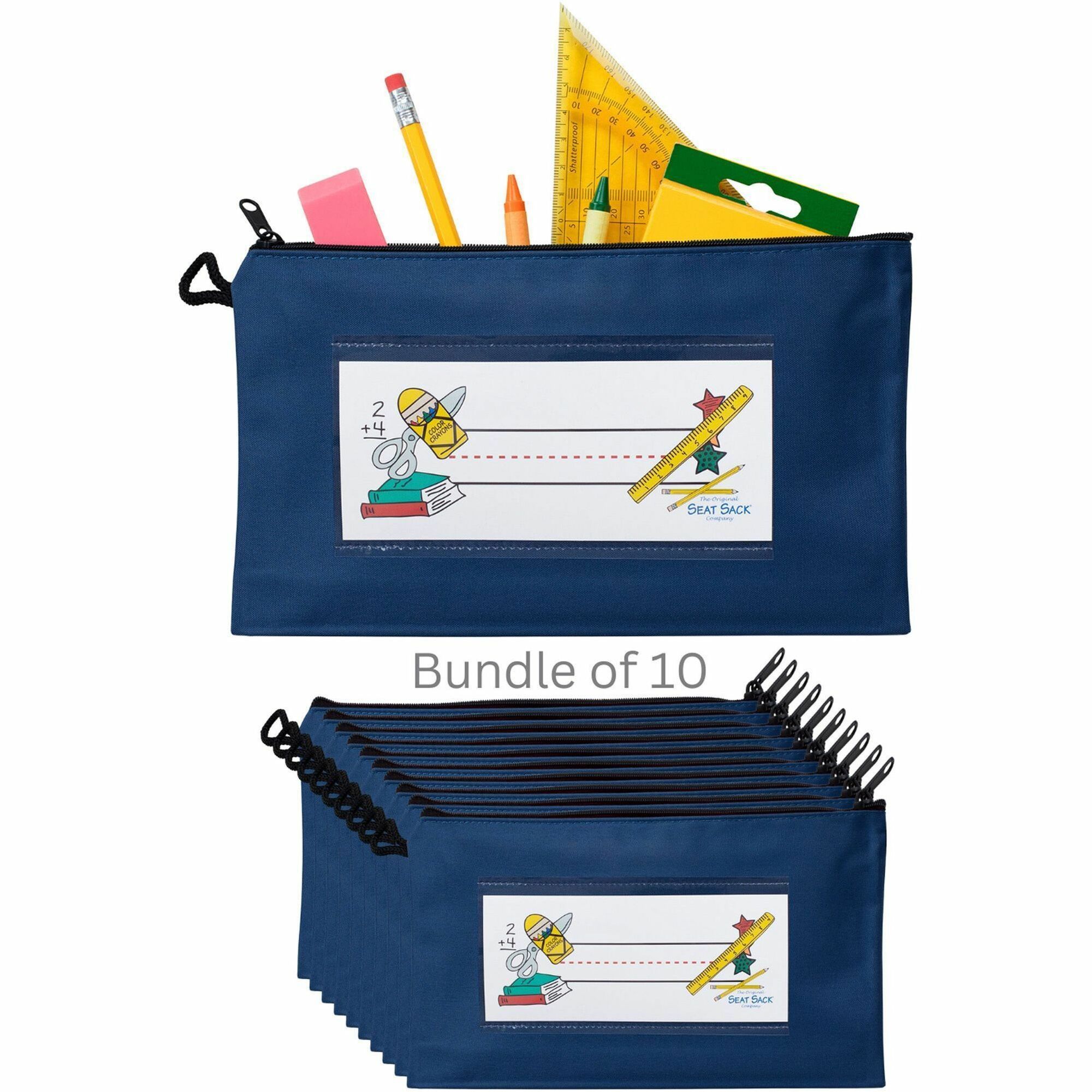 Seat Sack Pencil Pouch with Zipper | Bundle