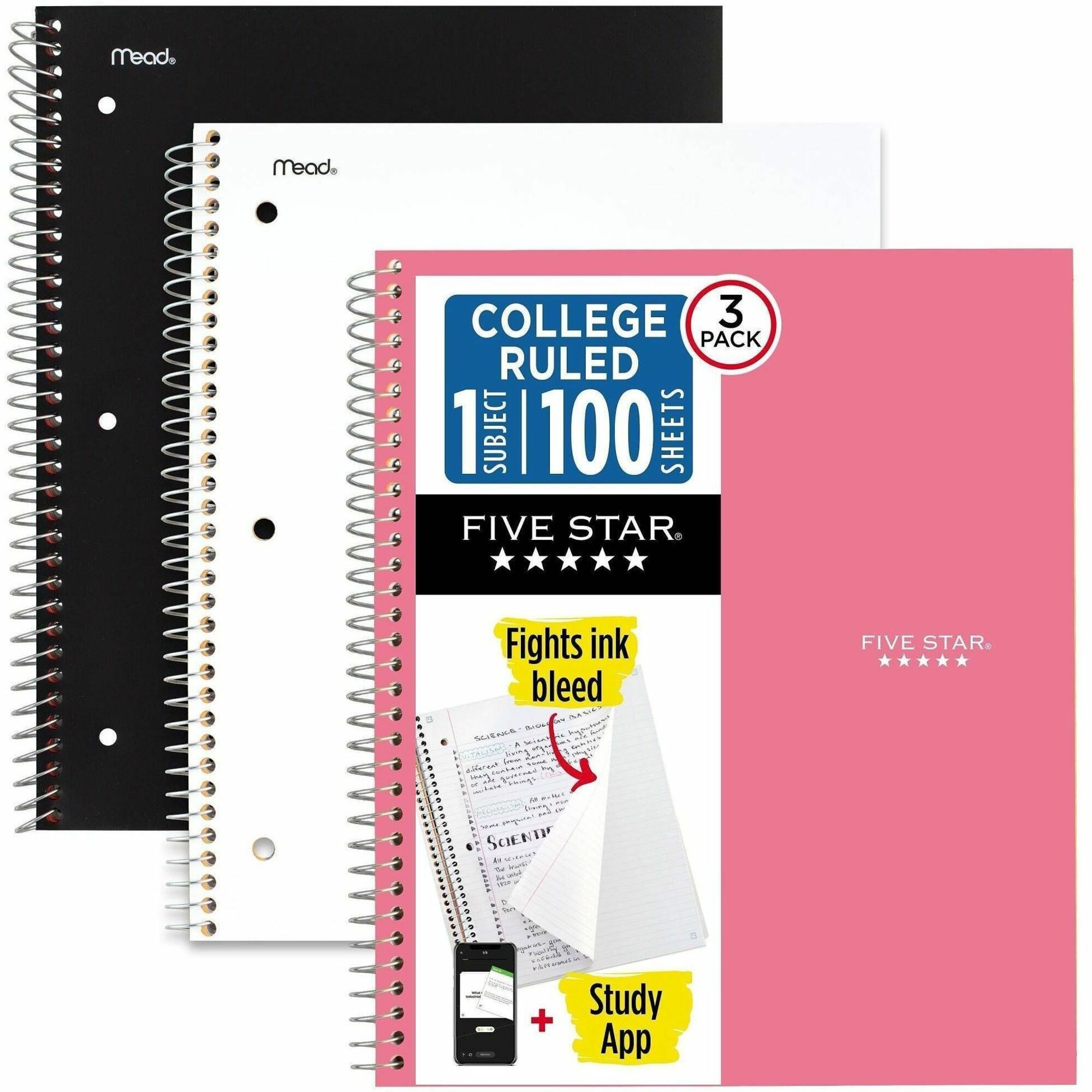 Five Star Subject Spiral Notebook