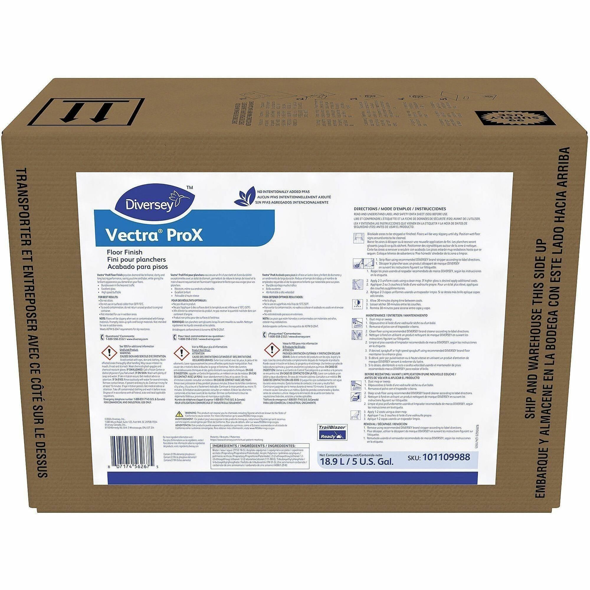 Diversey Vectra ProX Floor Finish