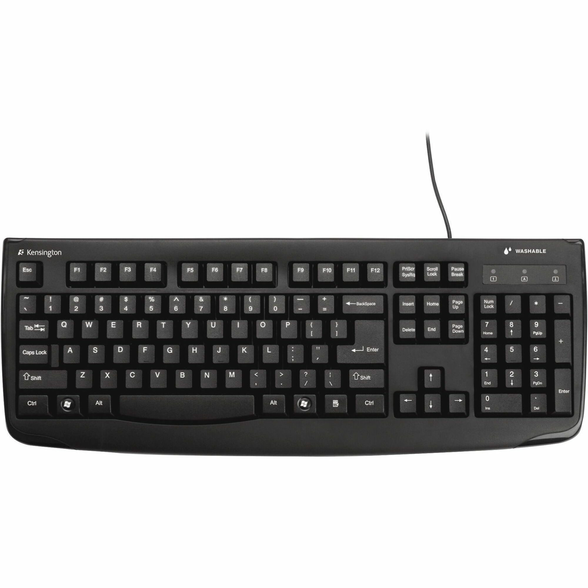 Kensington Pro Fit Washable Antimicrobial Keyboard