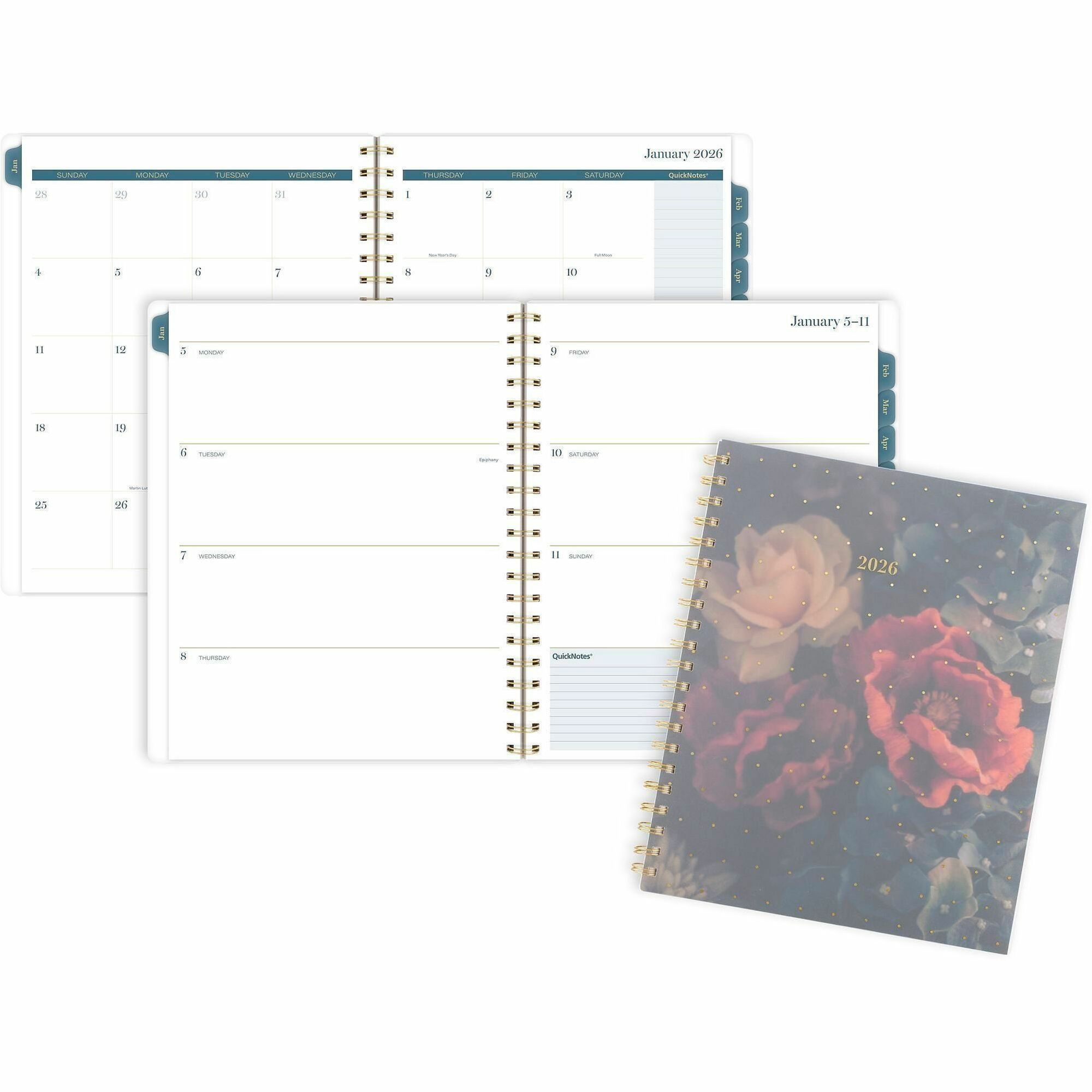 At-A-Glance Midnight Garden Weekly Monthly Planner