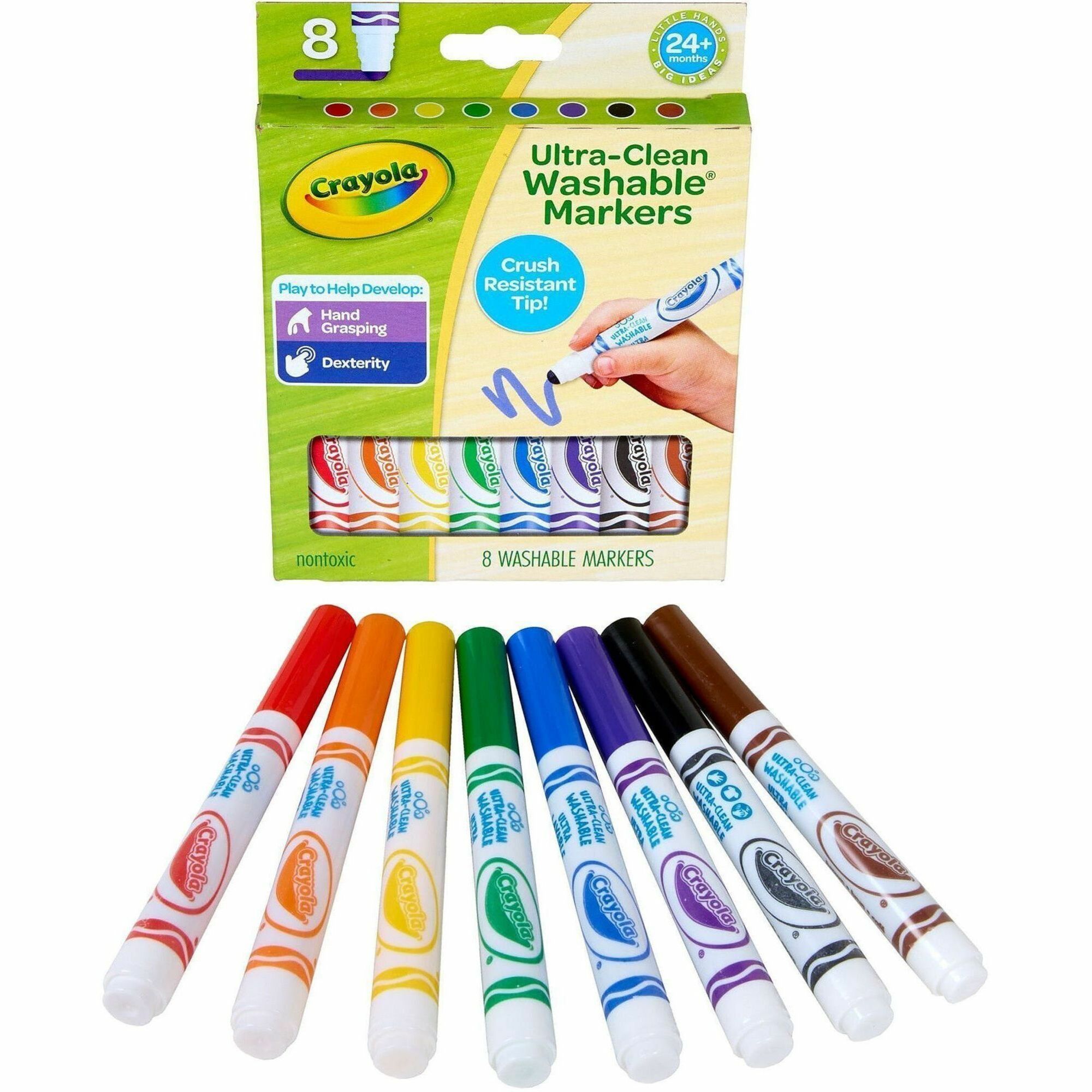 Crayola Crush Resistant Washable Toddler Markers