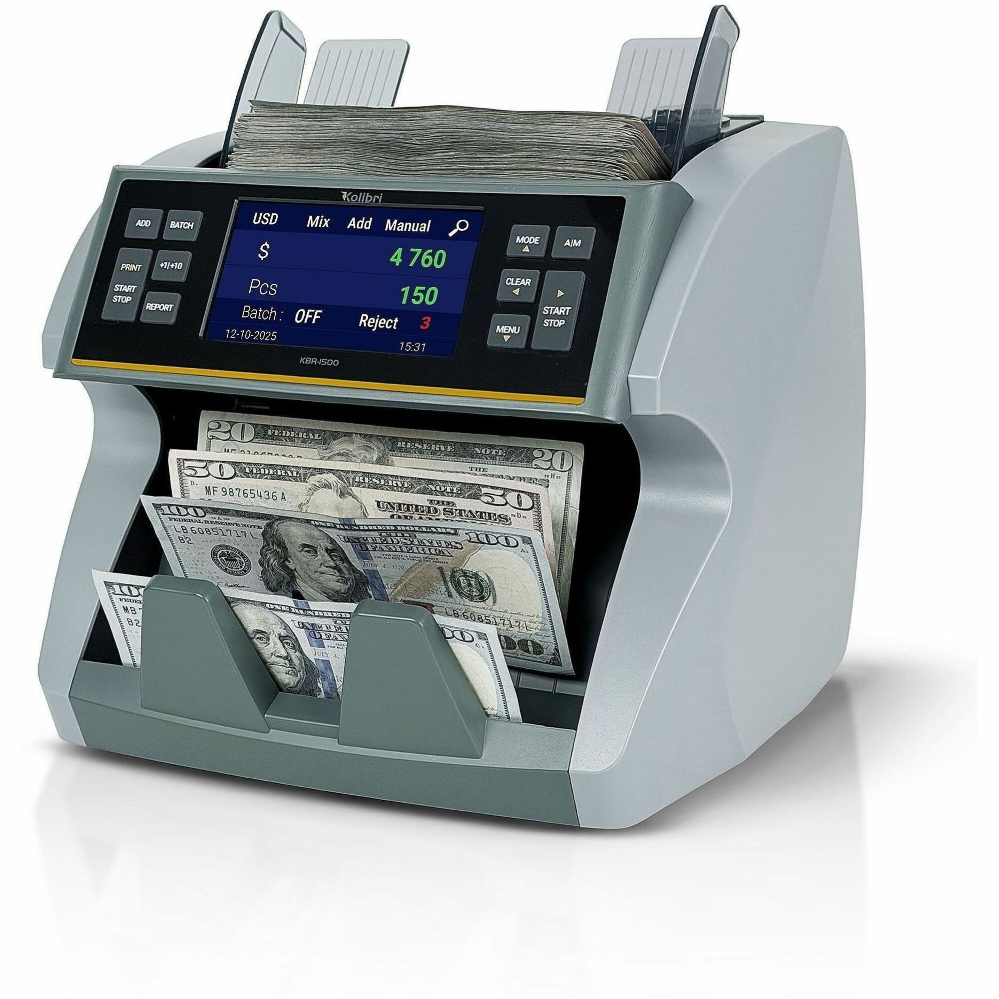 Kolibri KBR-1500 V2 Mixed Bill Counter