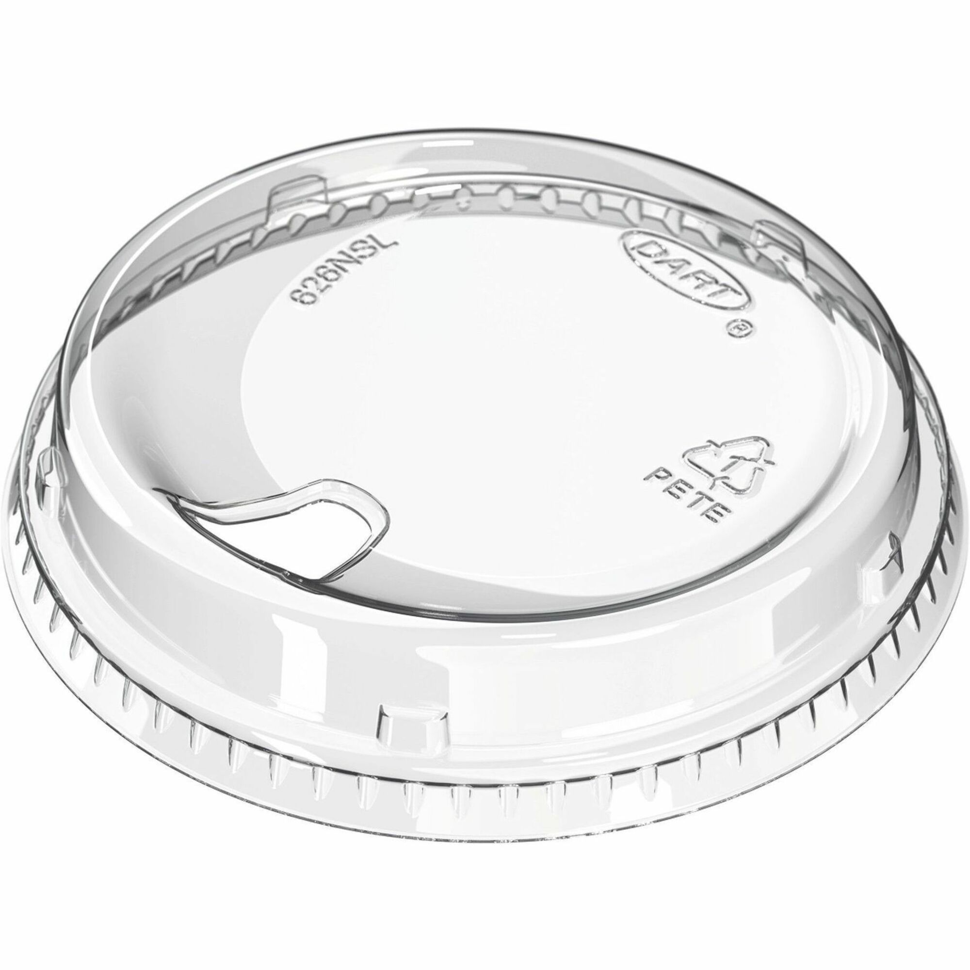 Dart 12-24 oz PET Strawless Lid - Clear