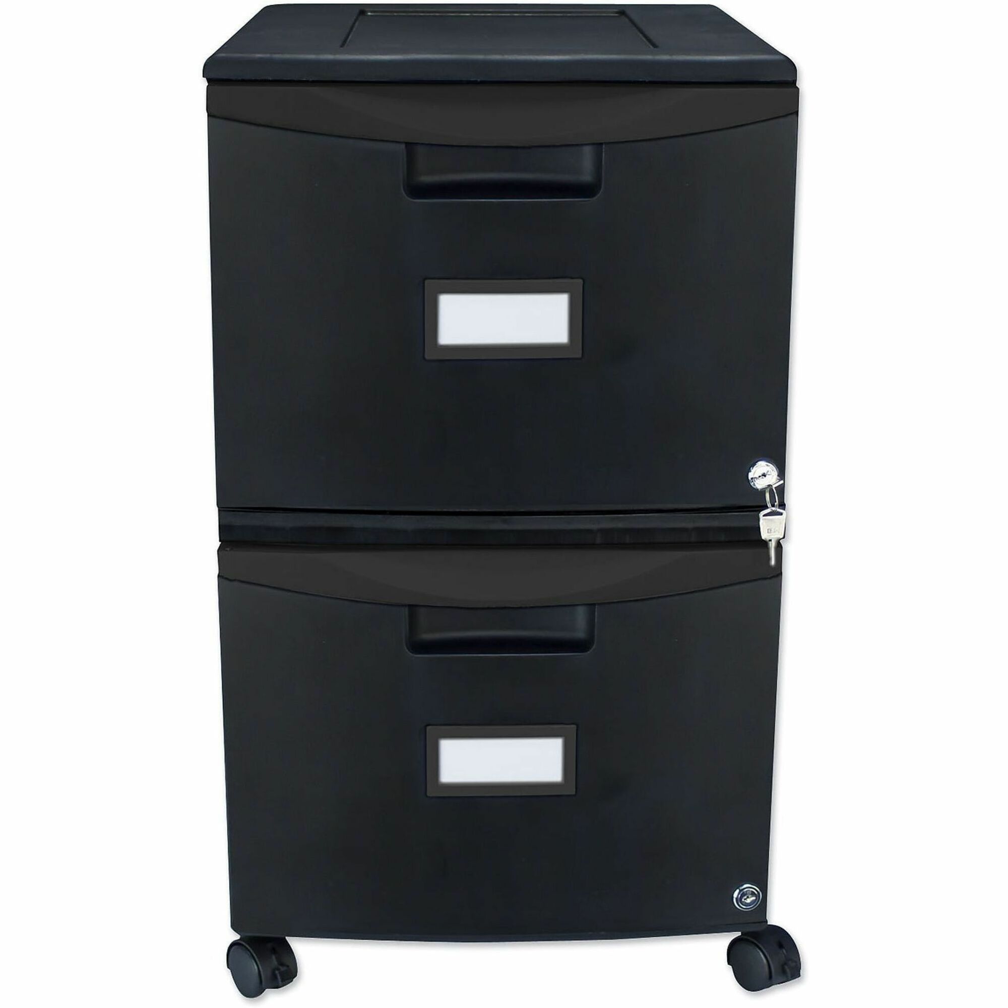 Storex 2-Drawer Locking Mobile Filing Cabinet