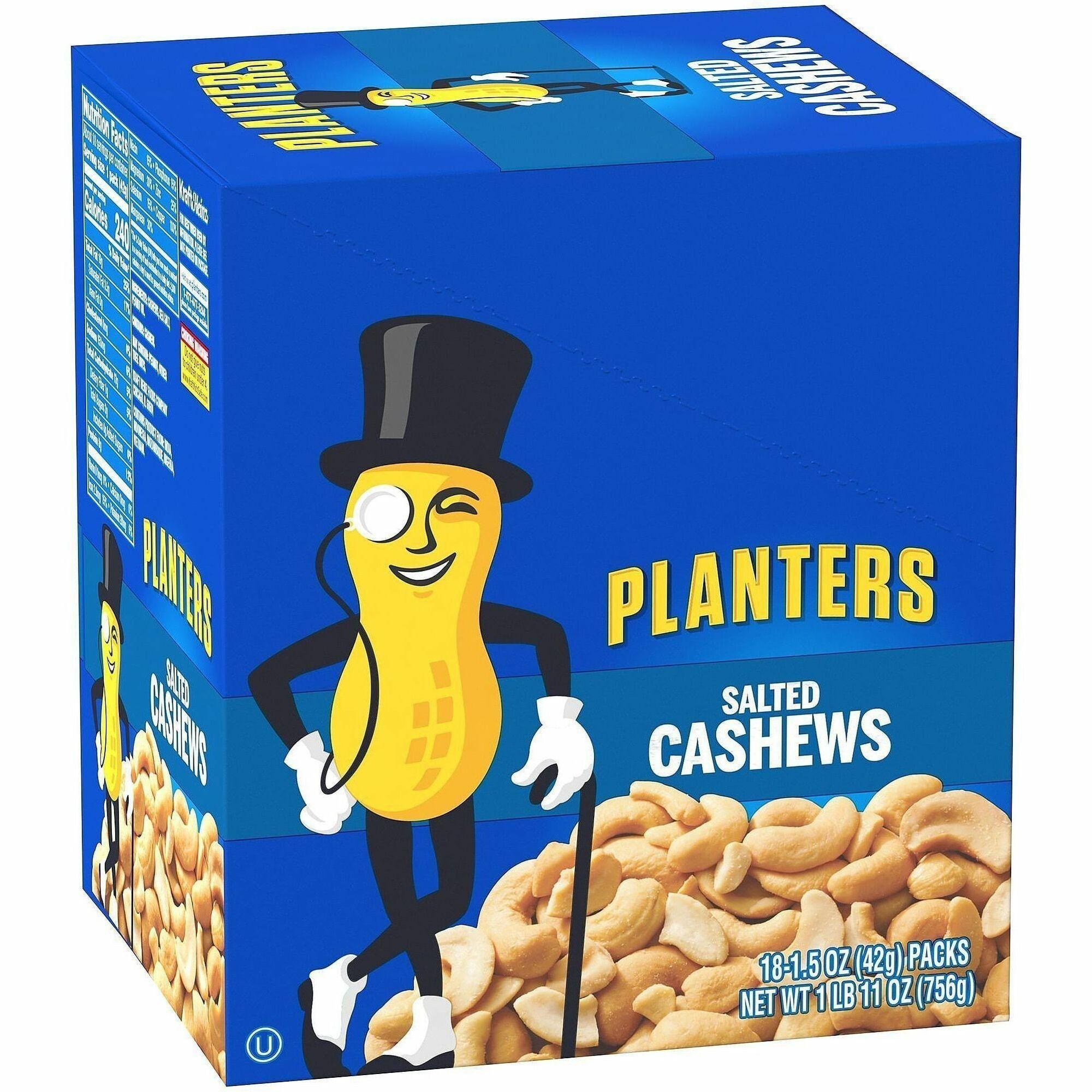 Green Rabbit Planters Salted Cashews Snack Packs