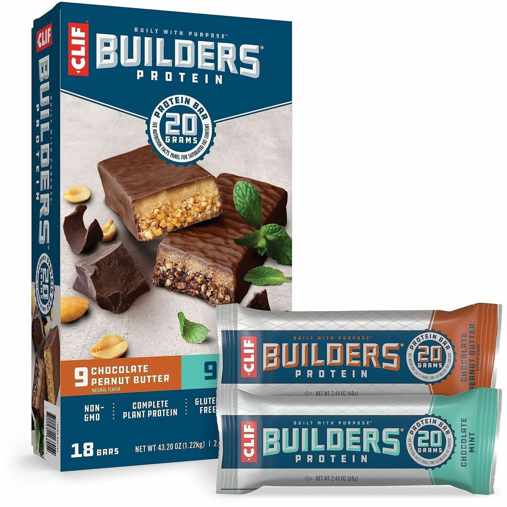Green Rabbit Clif Builder's Bar Variety Pack