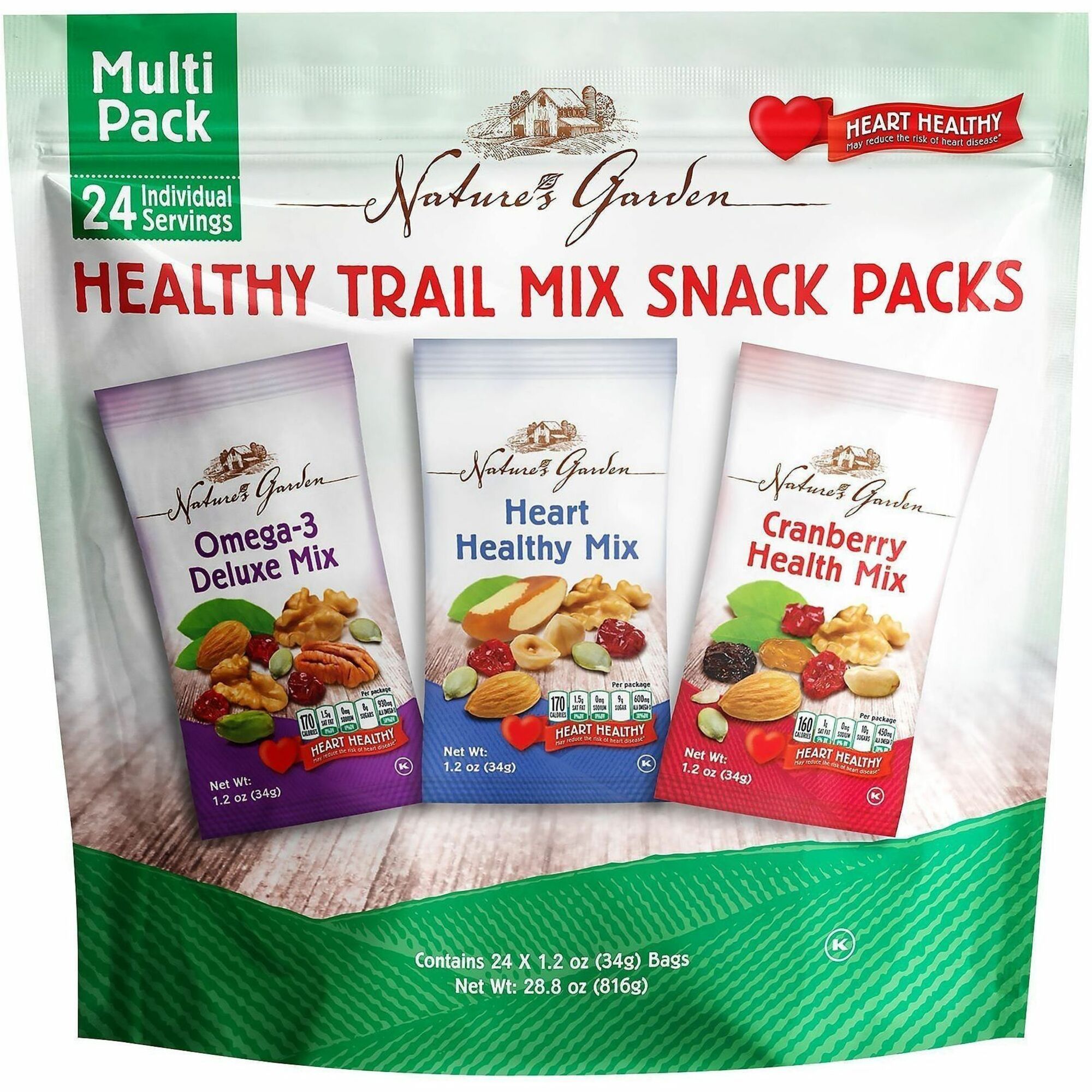 Green Rabbit Healthy Trail Mix Snack Packs