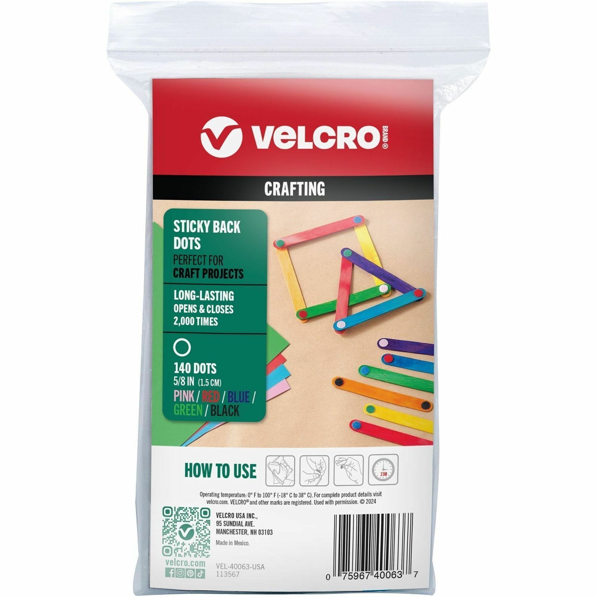 VELCRO&reg; Sticky Back Hook&Loop Fasteners