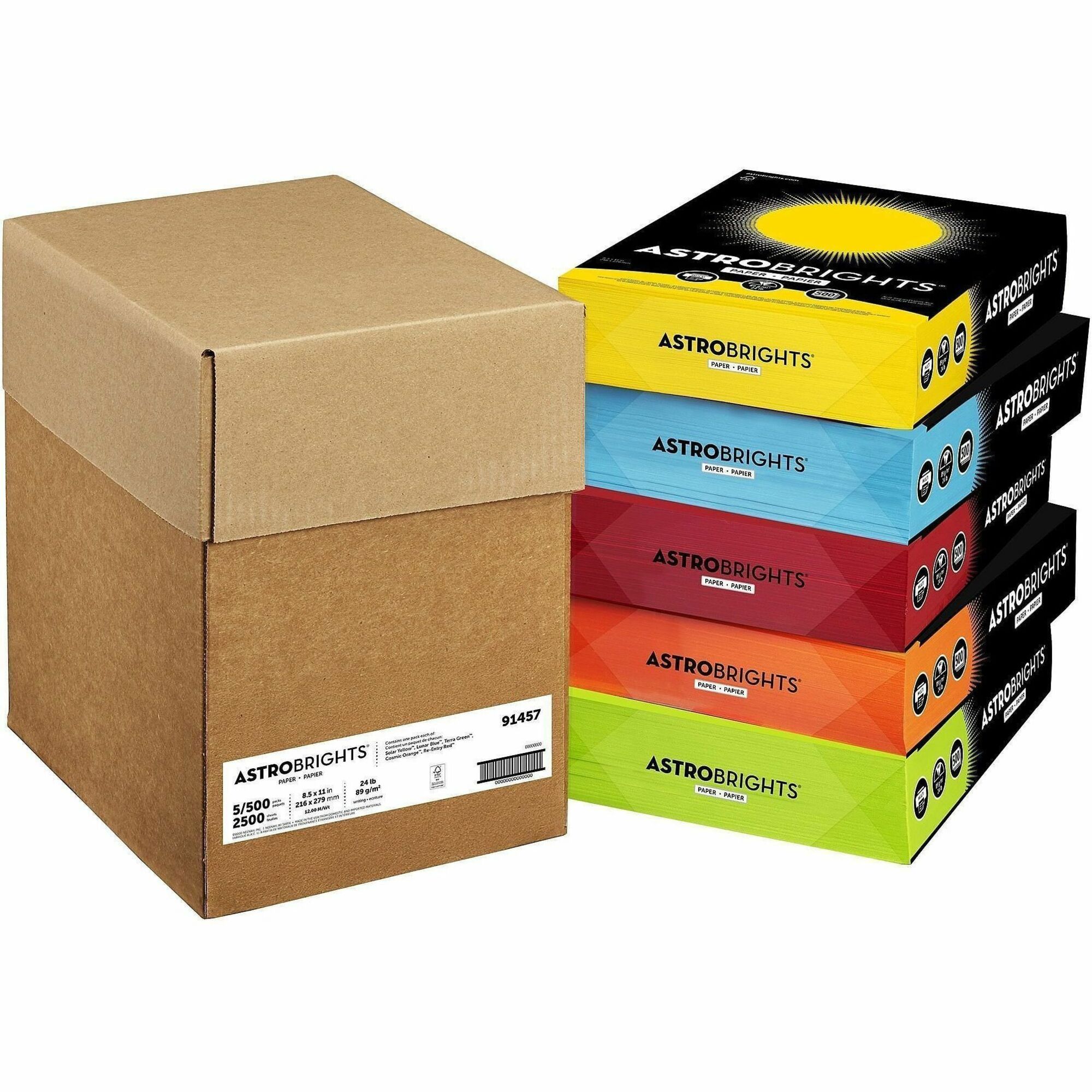 Wausau Paper Astrobrights 24 lb Colored Paper