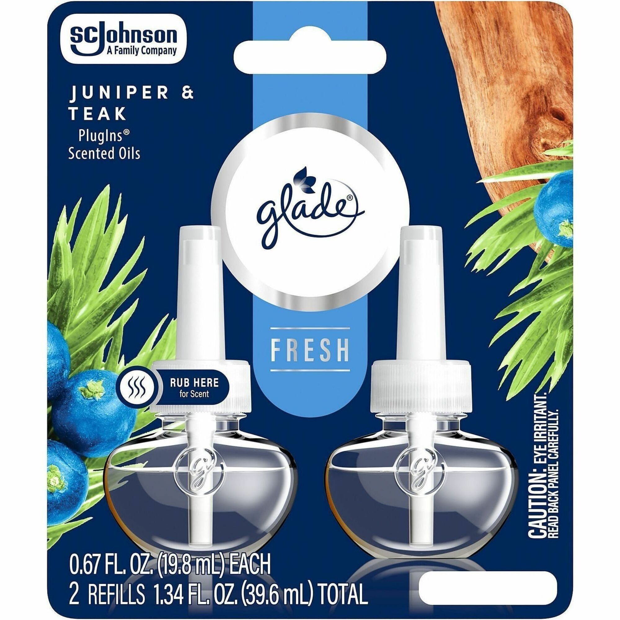 Glade PlugIns Juniper & Teak Refills