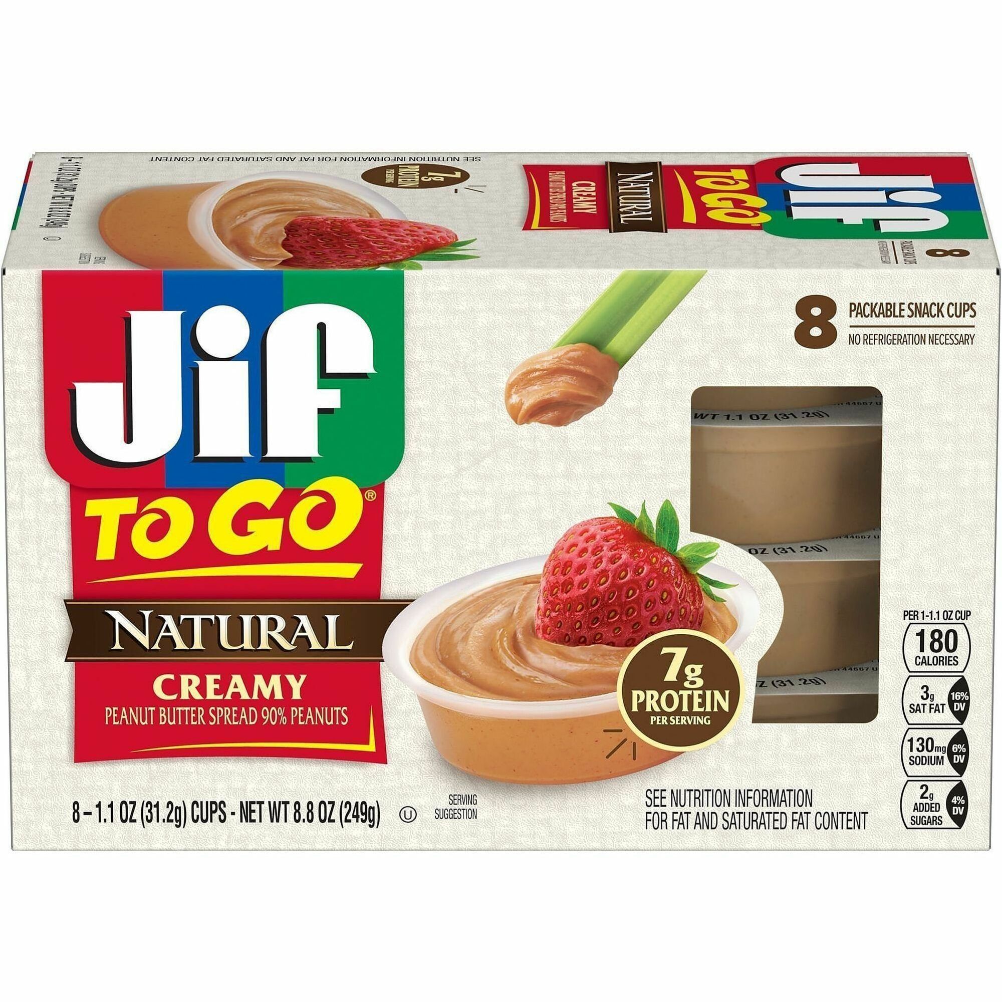 Jif To-Go Creamy Natural Peanut Butter Cups
