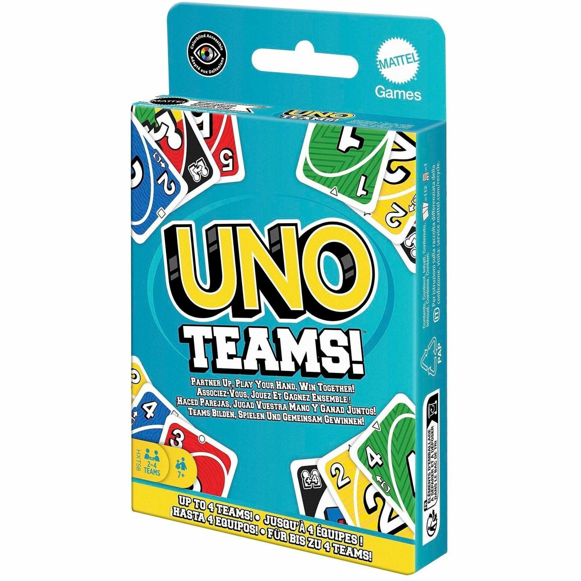 UNO Teams Card Game For Family Nights, Game Nights, Travel, Camping & Parties