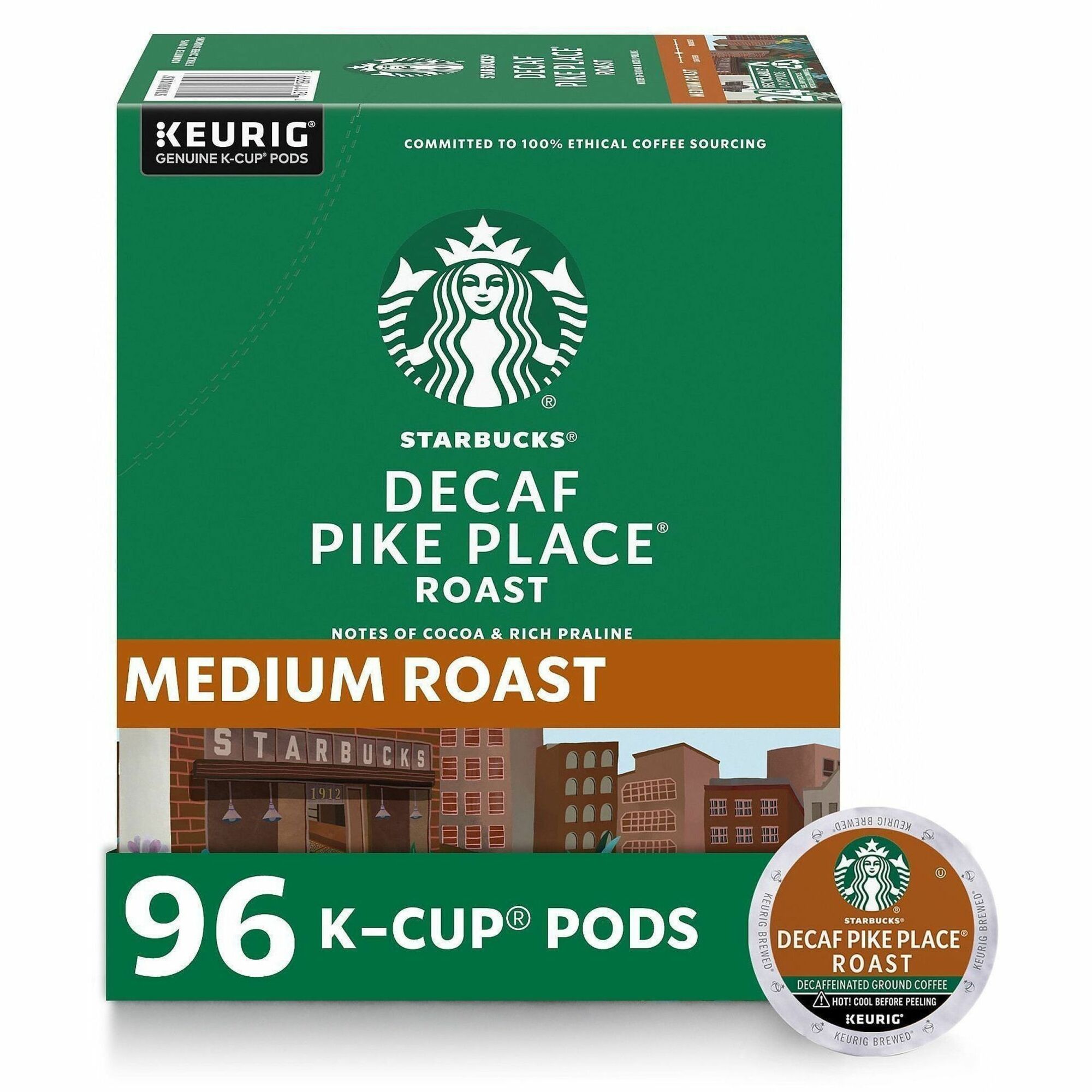 Starbucks&reg; K-Cup Decaf Pike Place Roast Coffee