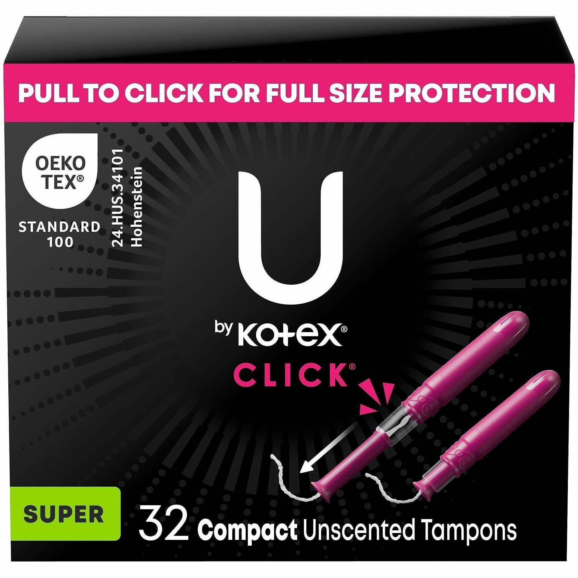 Kimberly-Clark Click Compact Tampons