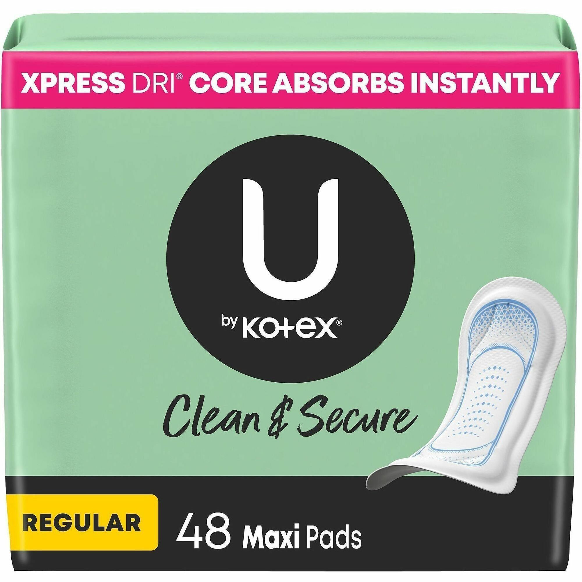 U by Kotex Clean & Secure Maxi Pads