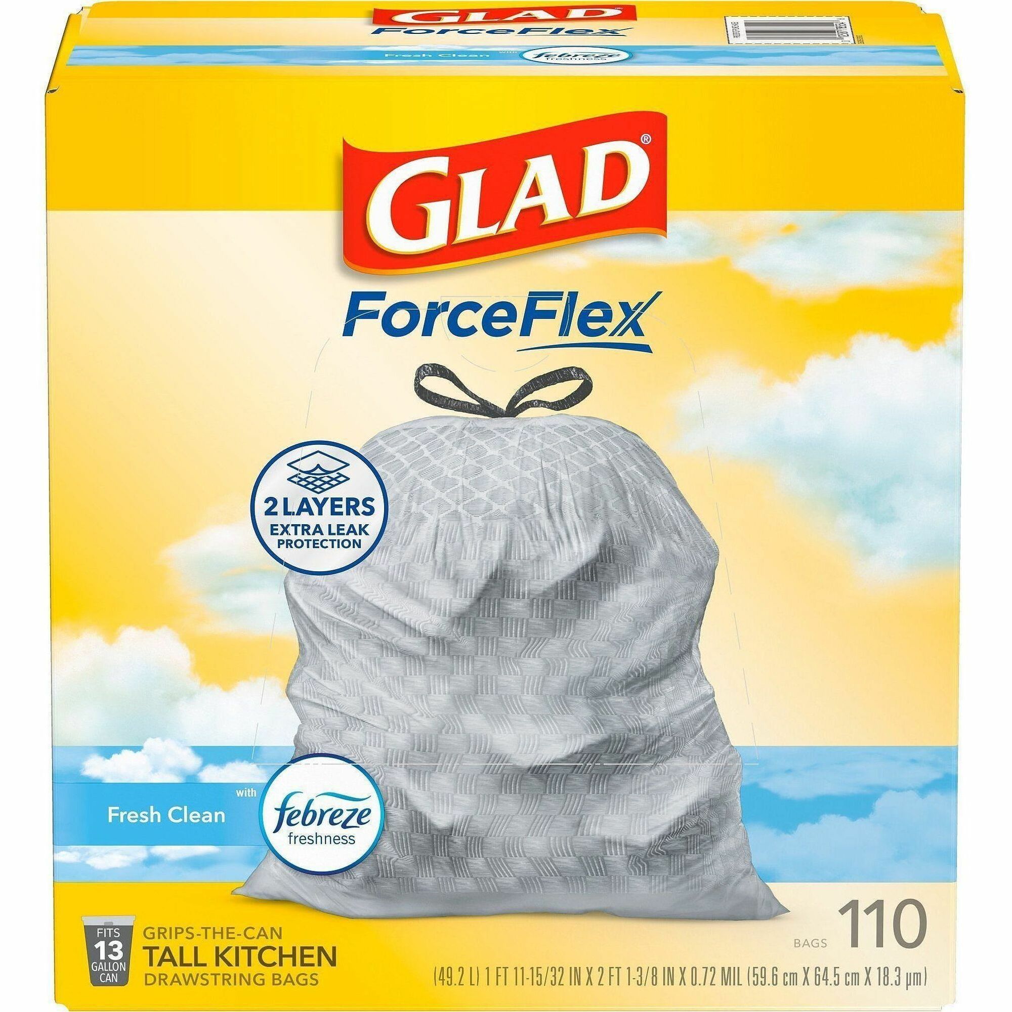 Glad OdorShield 13-gallon Trash Bags