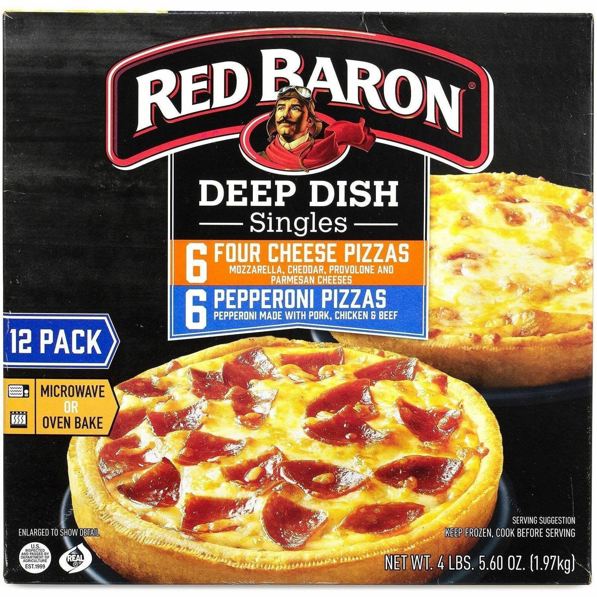 Green Rabbit Red Barron Deep-Dish Pizza Singles