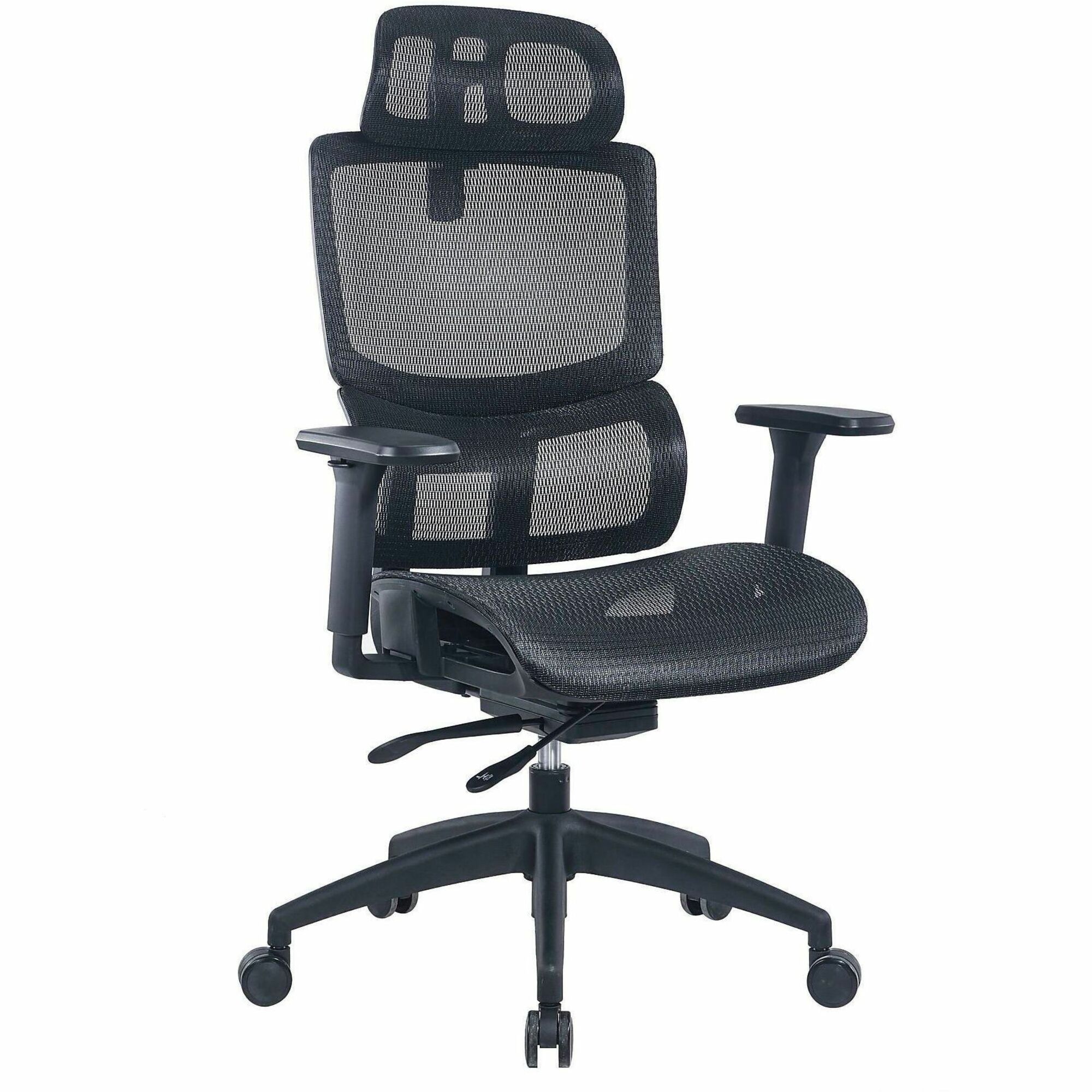 Lorell Ripley All-Mesh High-Back Chair with Articulating Lumbar Support